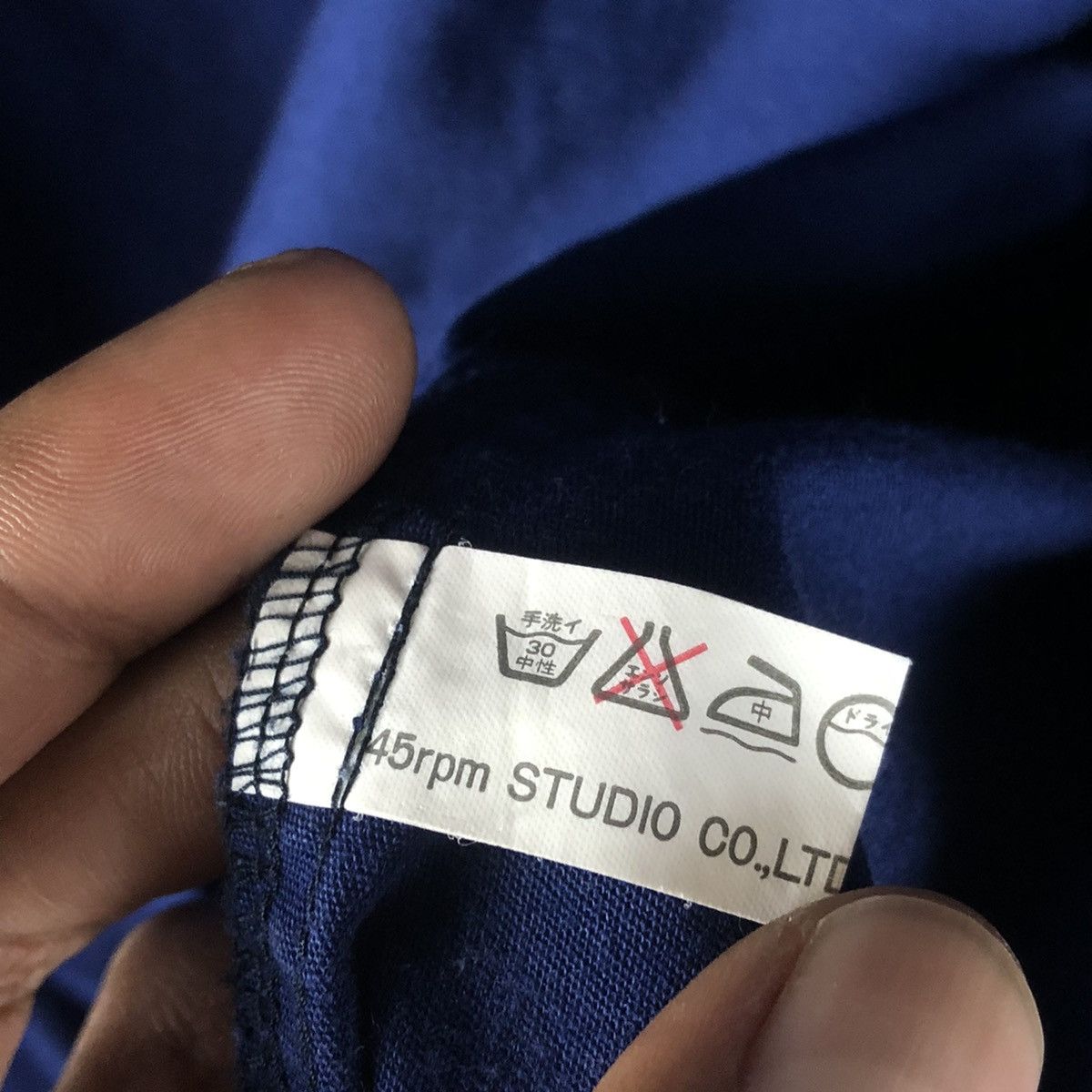 45rpm × Indigo × Japanese Brand 45rpm 🇯🇵 Light Bomber Jacket Size US S / EU 44-46 / 1 - 12 Thumbnail