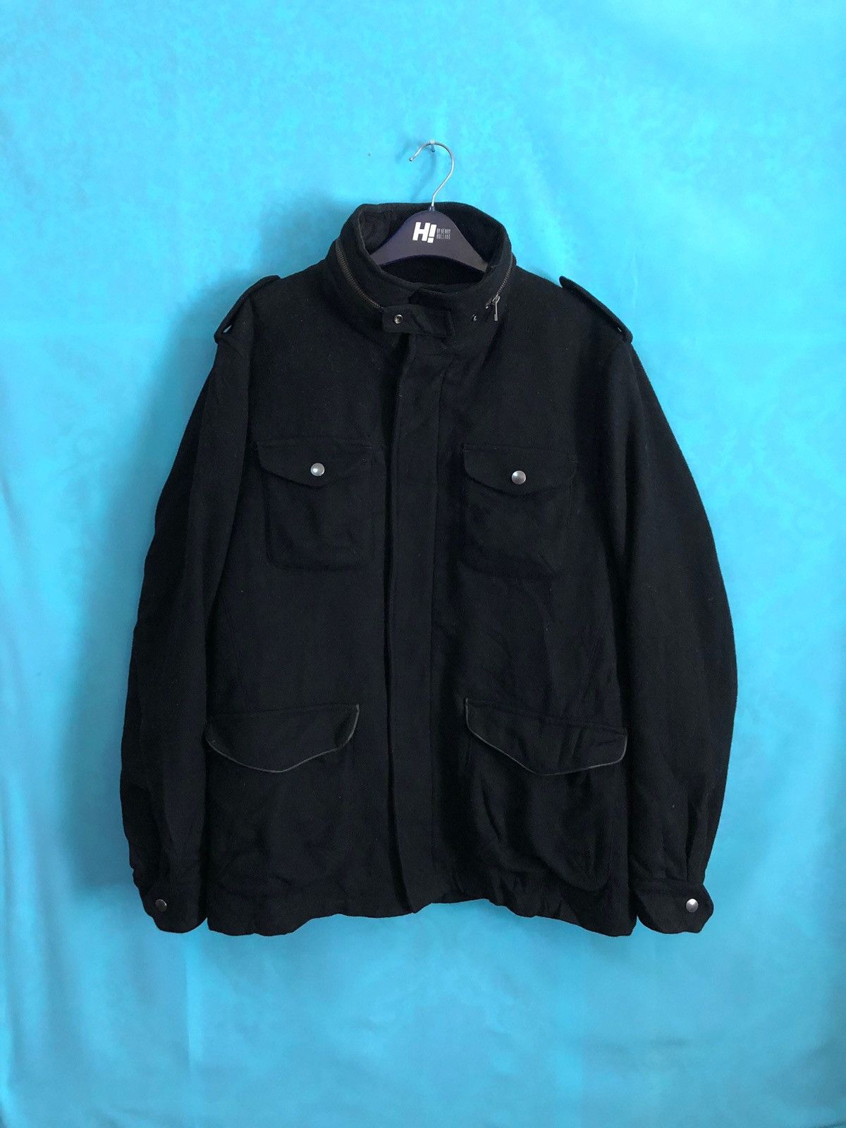 Japanese Brand back number wool riders bikers #120 Size US L / EU 52-54 / 3 - 2 Thumbnail