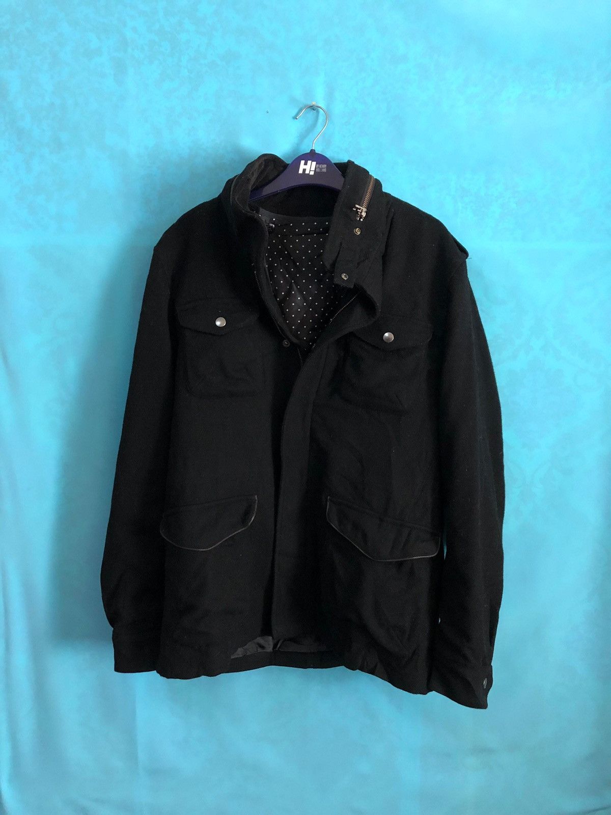 Japanese Brand back number wool riders bikers #120 Size US L / EU 52-54 / 3 - 4 Thumbnail