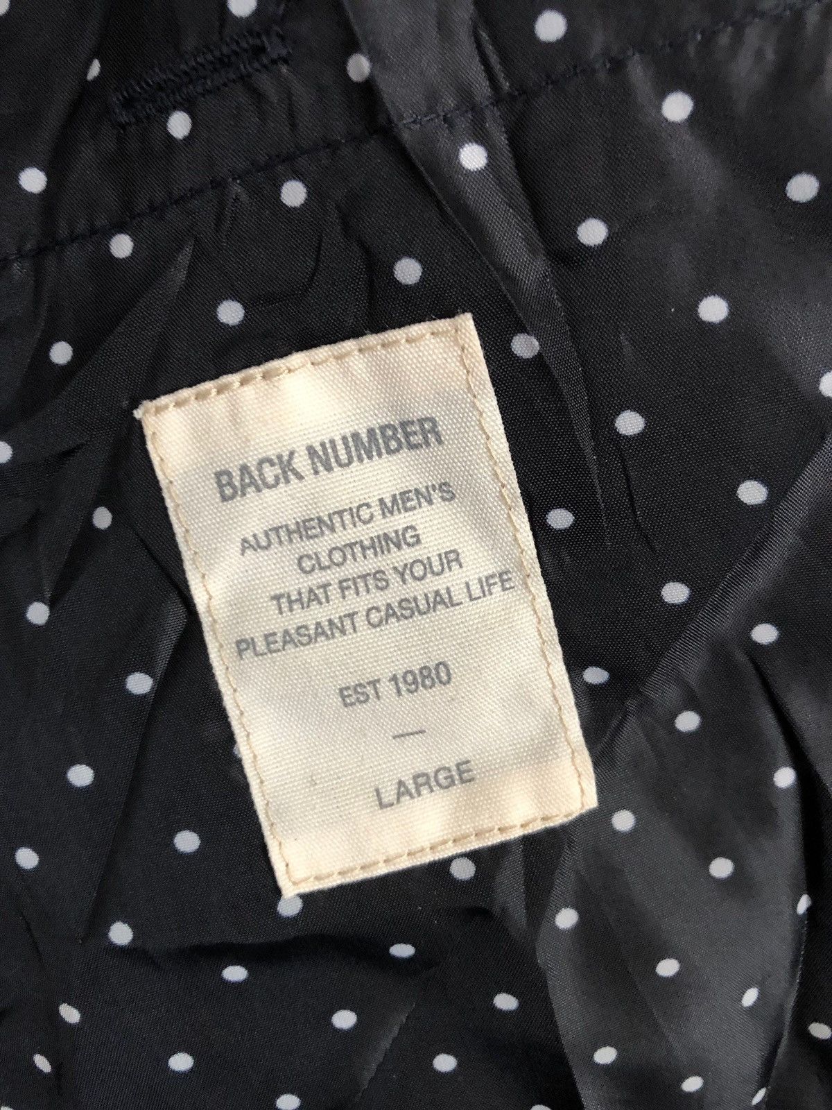 Japanese Brand back number wool riders bikers #120 Size US L / EU 52-54 / 3 - 3 Thumbnail