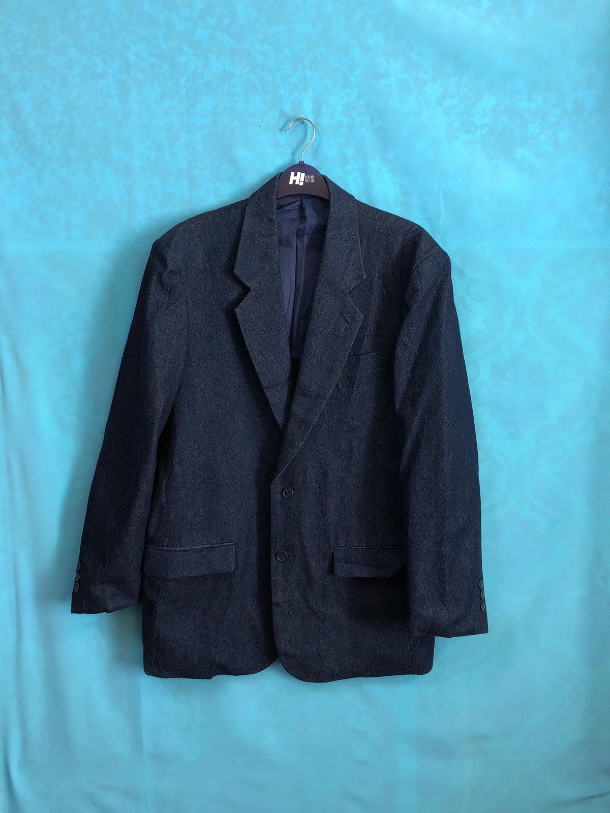 Wrangler 1990s denim indigo classic blazer coat #118 Size 40L - 1 Thumbnail