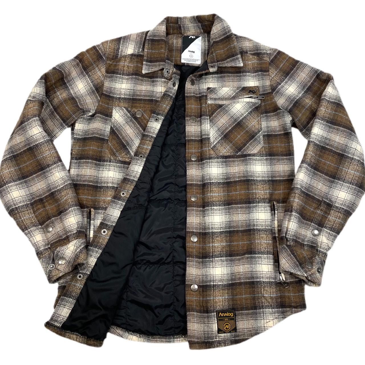 Analog Analog clothing insulated plaid flannel jacket | Grailed