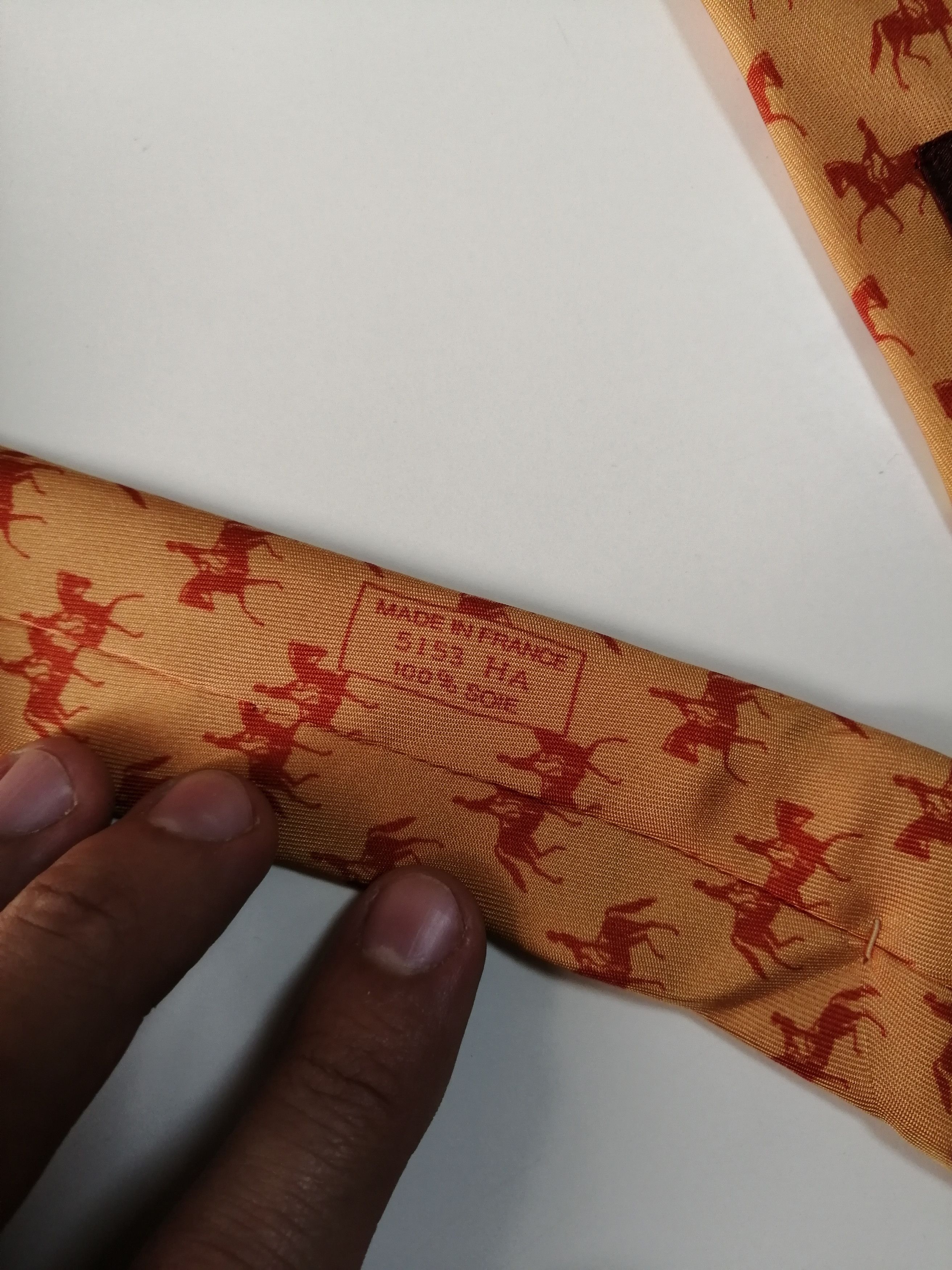 Hermes × Vintage 80s Hermes vintage silk tie Size ONE SIZE - 2 Thumbnail