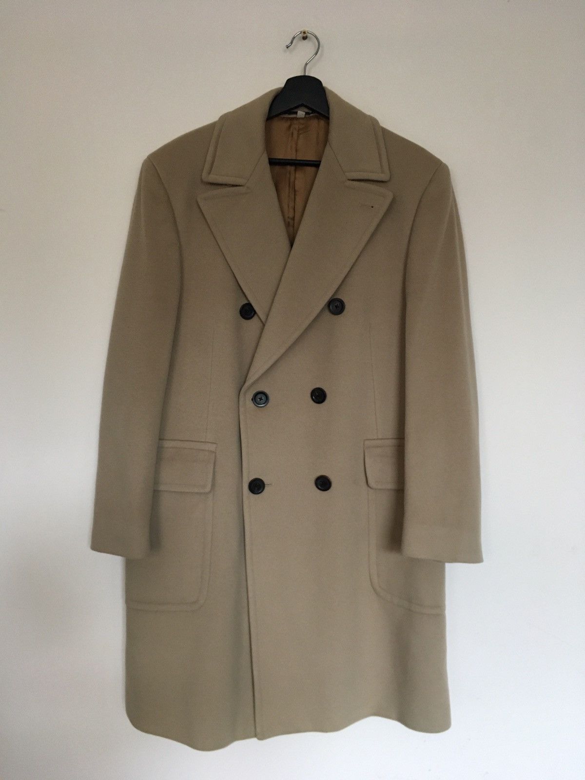 Burberry Burberry Peak Lapel Camel Double Breasted Coat | Grailed