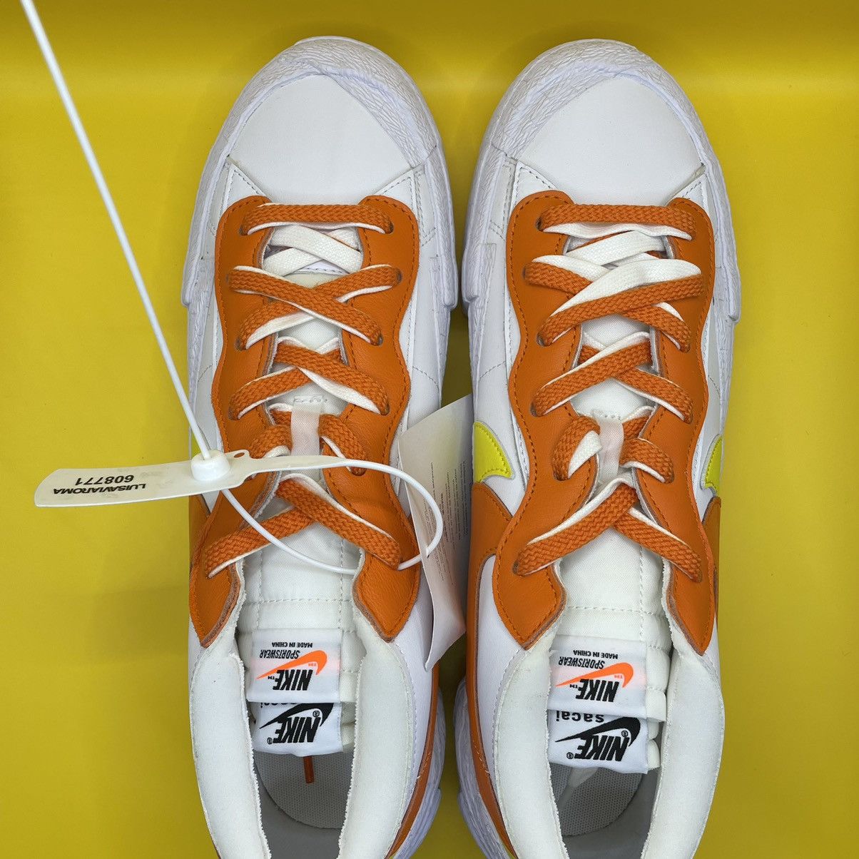 Nike ⚡️NIKE BLAZER SACAI MAGNA ORANGE dunk sb waffle fragment Size US 13 / EU 46 - 2 Thumbnail