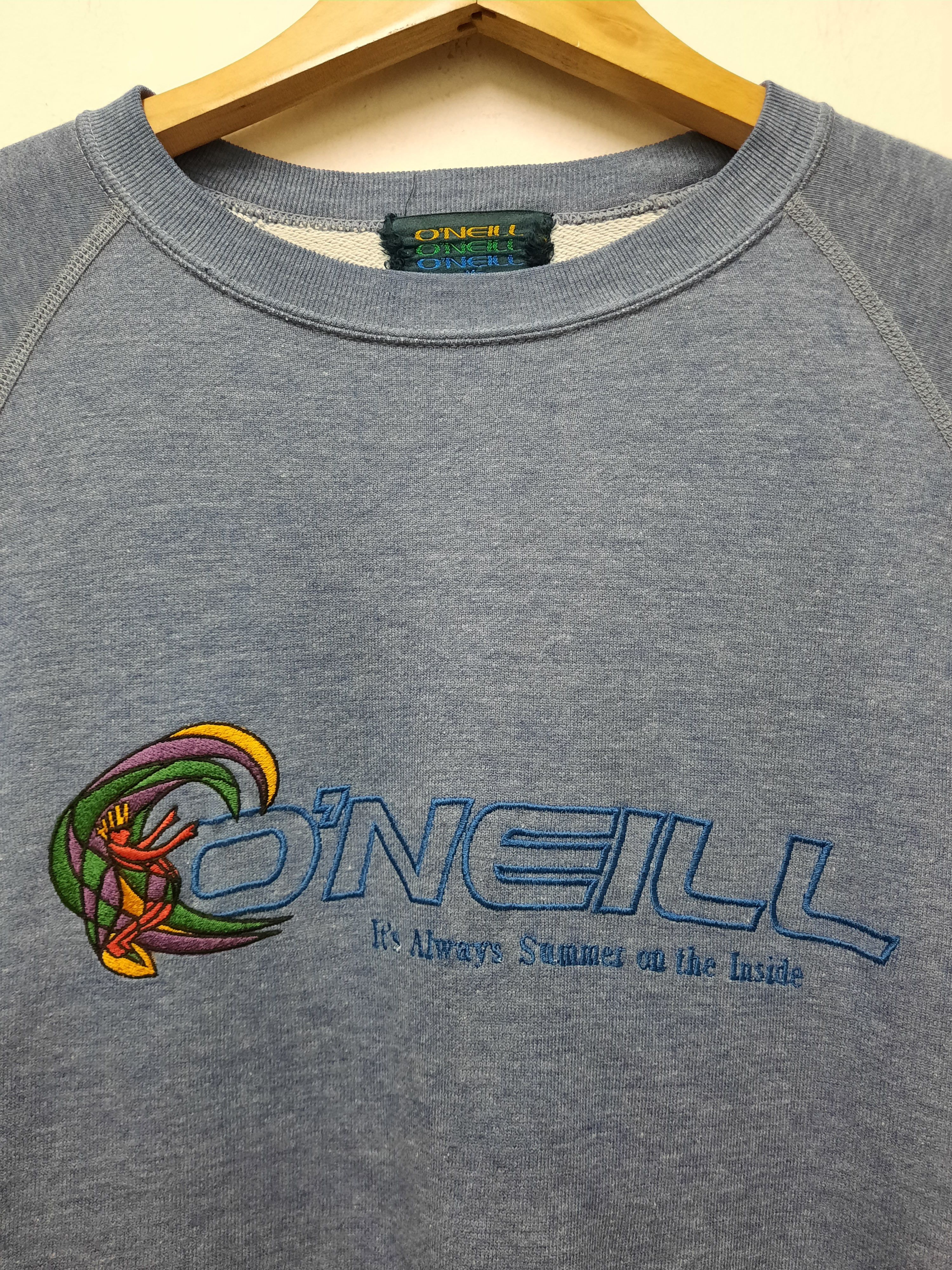 O'Neill VINTAGE O'NEILL SWEATSHIRT PULLOVER EMBROIDERED Size US M / EU 48-50 / 2 - 1 Thumbnail