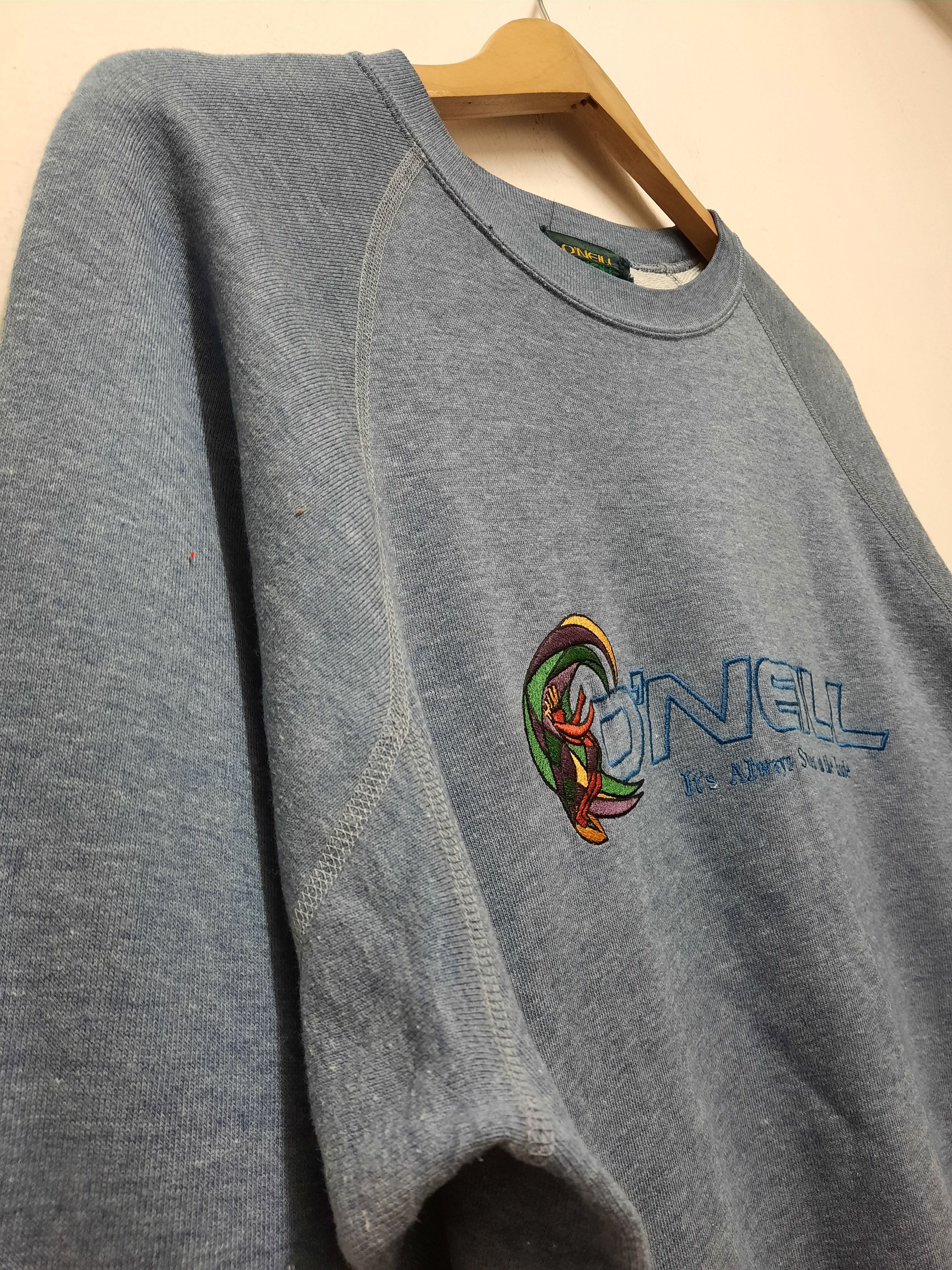 O'Neill VINTAGE O'NEILL SWEATSHIRT PULLOVER EMBROIDERED Size US M / EU 48-50 / 2 - 4 Thumbnail