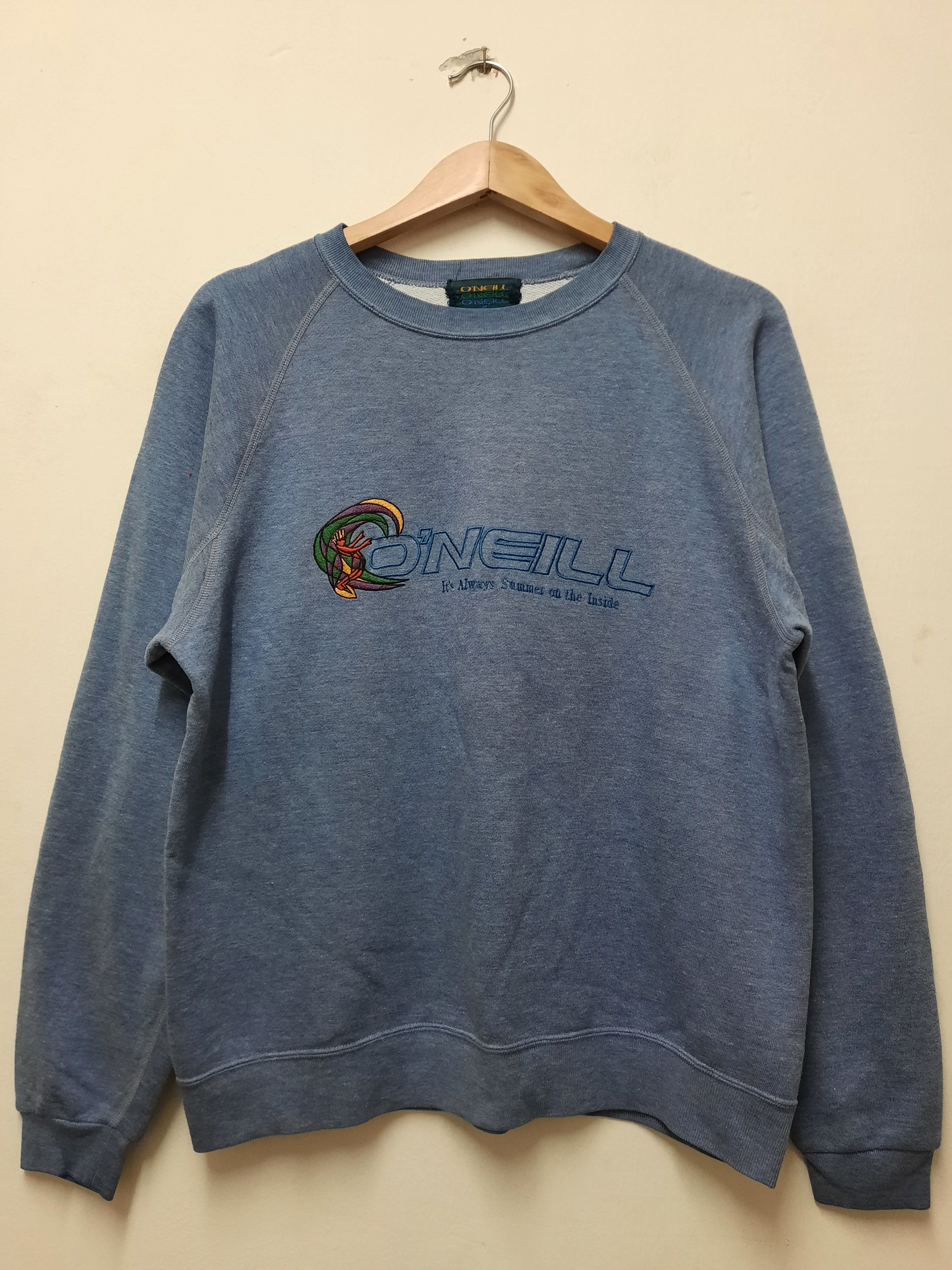 O'Neill VINTAGE O'NEILL SWEATSHIRT PULLOVER EMBROIDERED Size US M / EU 48-50 / 2 - 2 Thumbnail