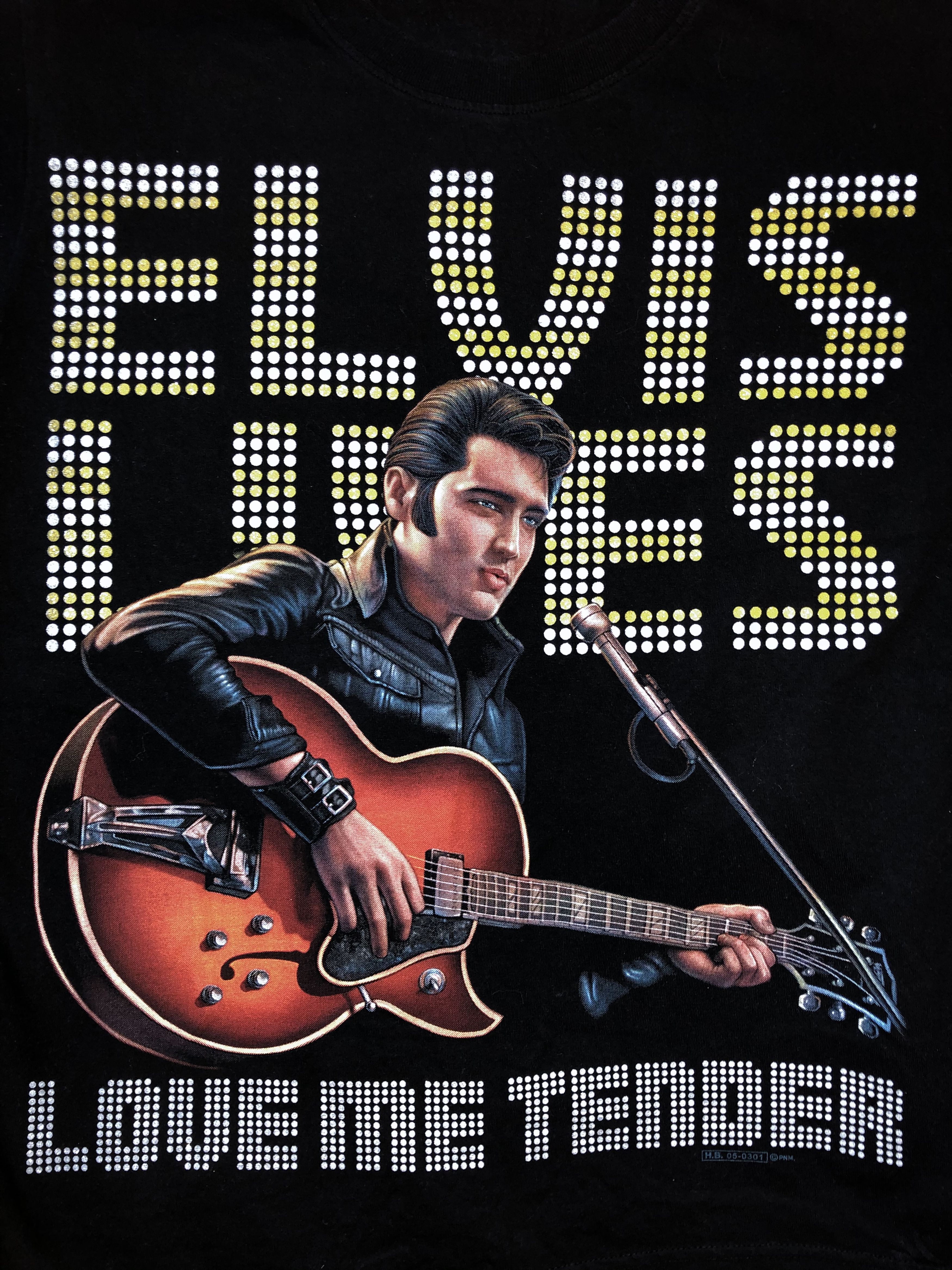 Band Tees Vintage 90s Elvis Presley (Michael Jackson Marilyn Monroe) Size US M / EU 48-50 / 2 - 3 Thumbnail