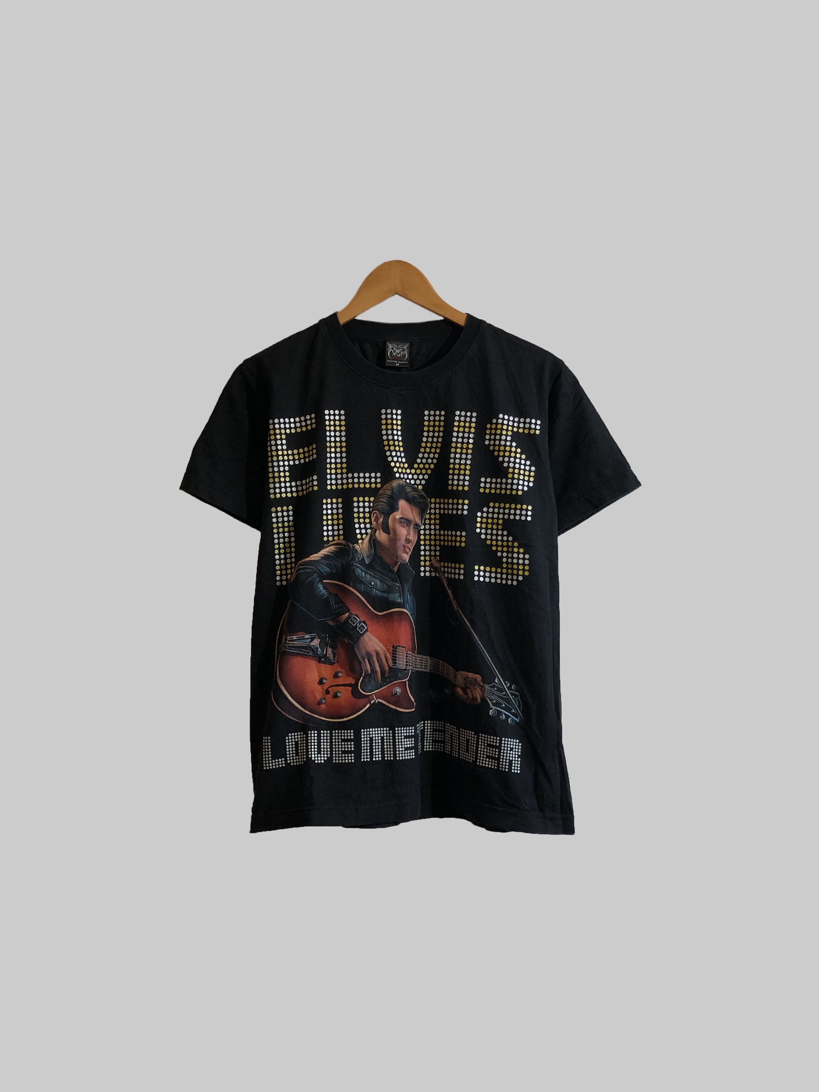 Band Tees Vintage 90s Elvis Presley (Michael Jackson Marilyn Monroe) Size US M / EU 48-50 / 2 - 1 Thumbnail