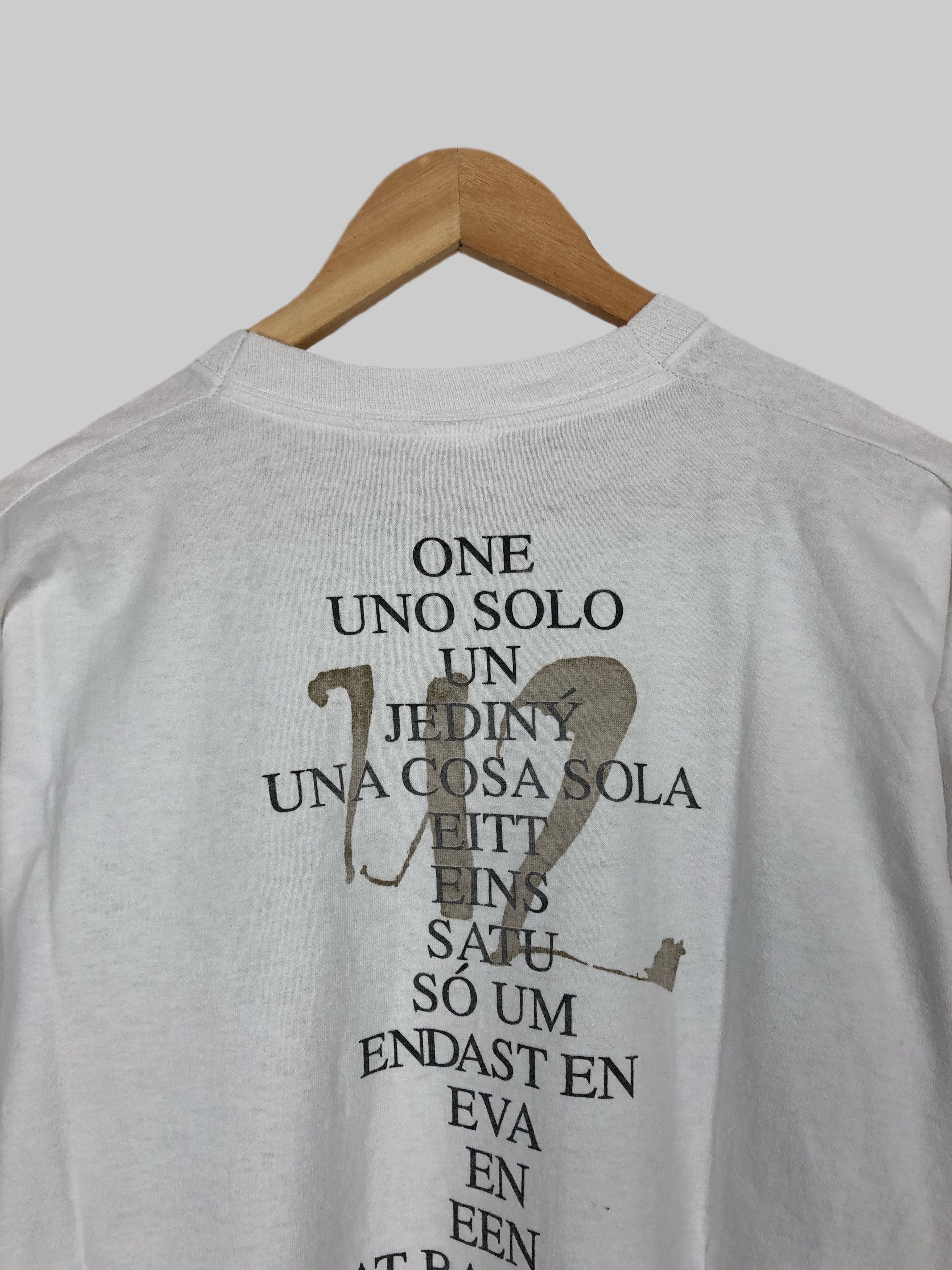 Band Tees Vintage 1993 U2 One Single Stitch (Pink Floyd Bon Jovi) Size US XL / EU 56 / 4 - 4 Thumbnail