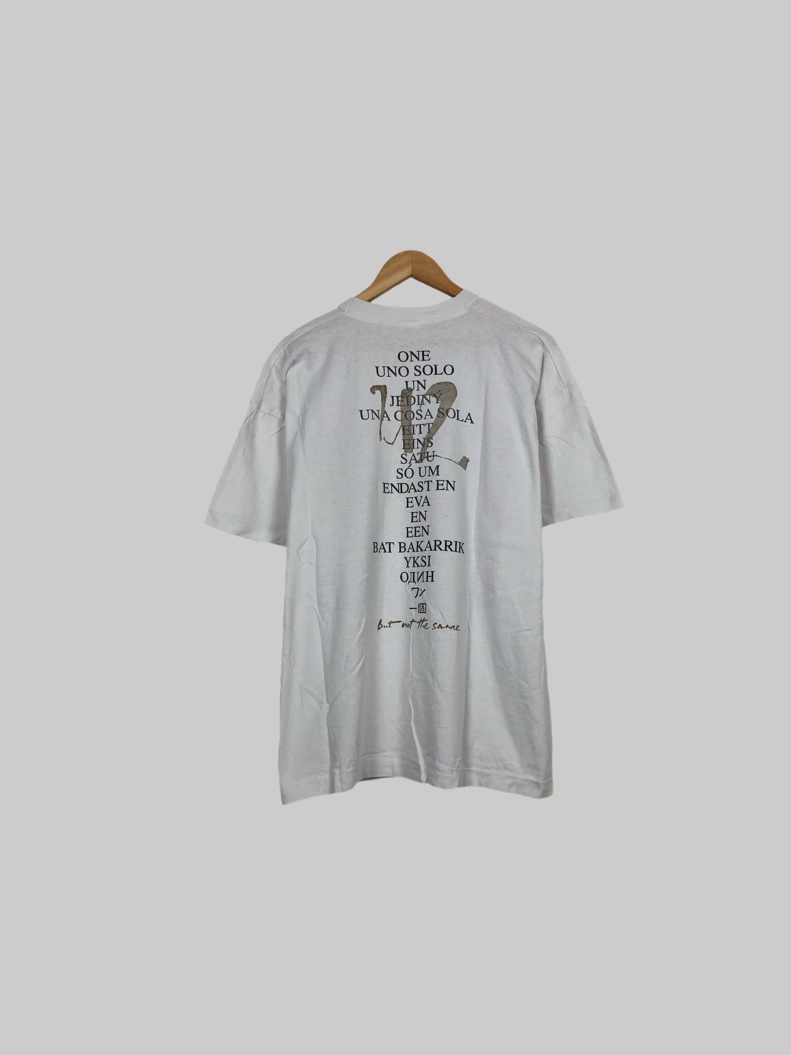 Band Tees Vintage 1993 U2 One Single Stitch (Pink Floyd Bon Jovi) Size US XL / EU 56 / 4 - 2 Thumbnail