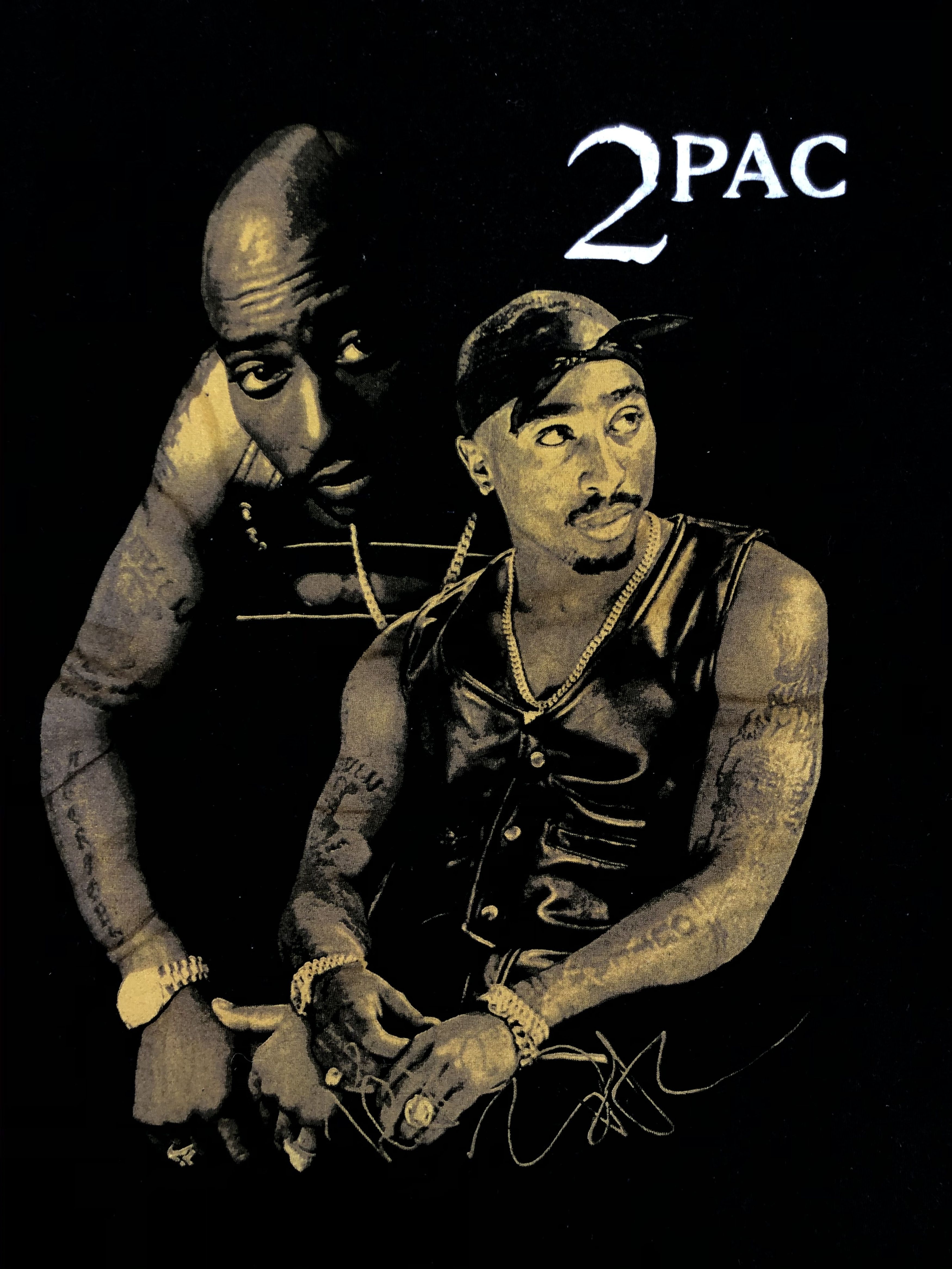Band Tees Vintage 90s Tupac 2Pac (50 cent Snoop Dogg Dr. Dre Jay-Z) Size US M / EU 48-50 / 2 - 3 Thumbnail