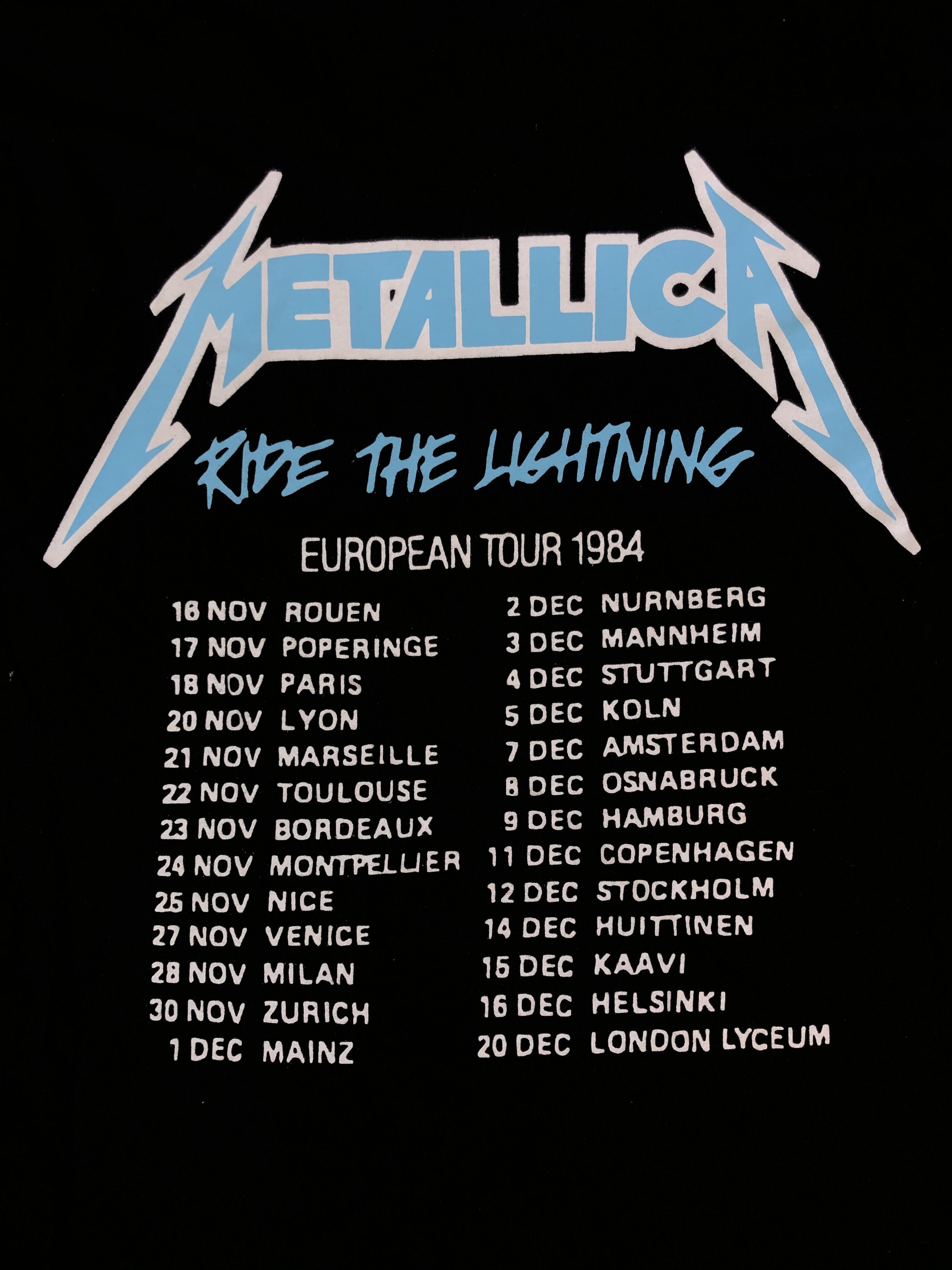 Band Tees Vintage 2017 Metallica (Judas Priest Black Sabbath) Size US XL / EU 56 / 4 - 8 Thumbnail