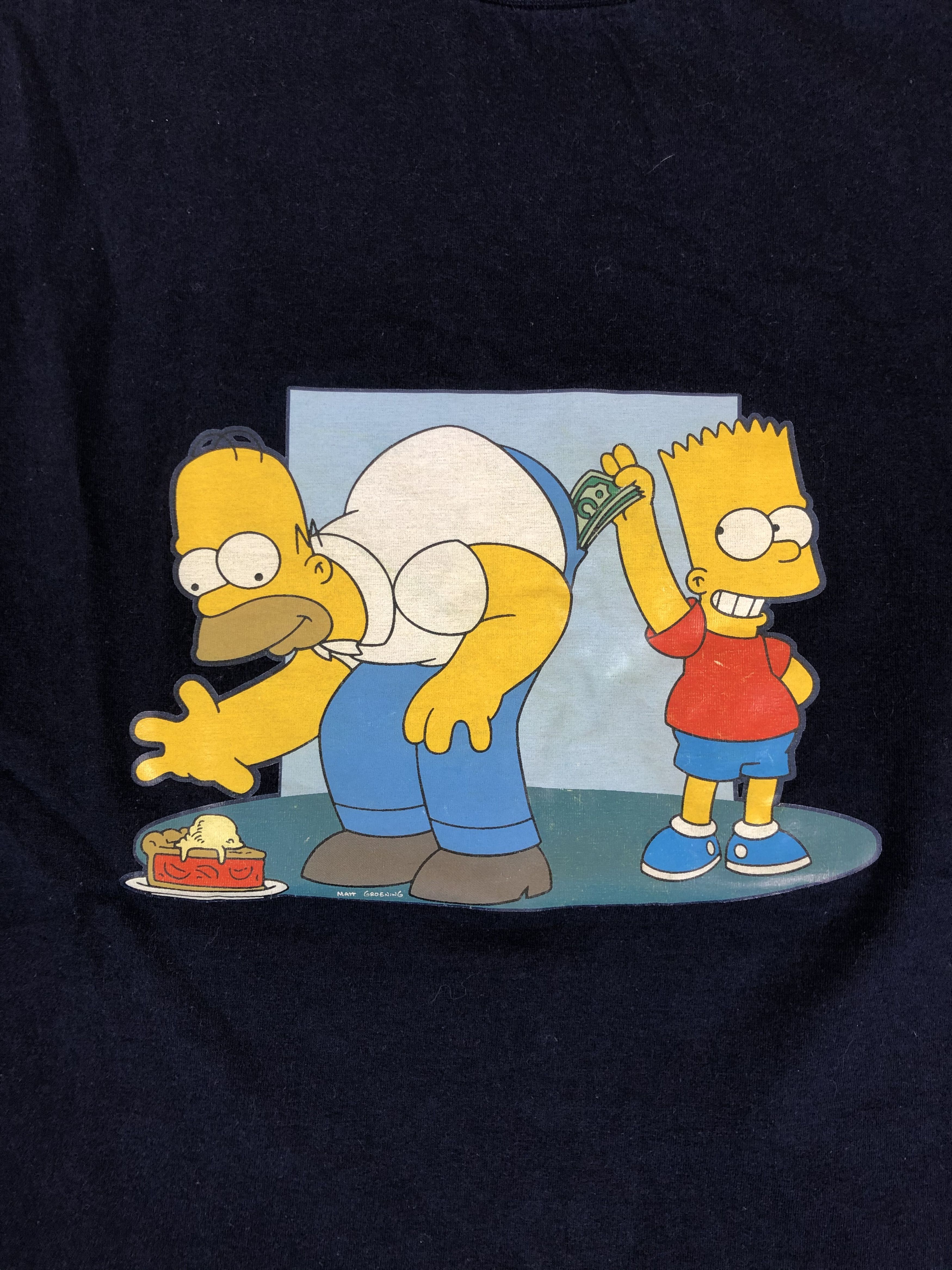Cartoon Network Vintage 1999 Simpsons Bart and Homer (South Park) Size US L / EU 52-54 / 3 - 3 Thumbnail
