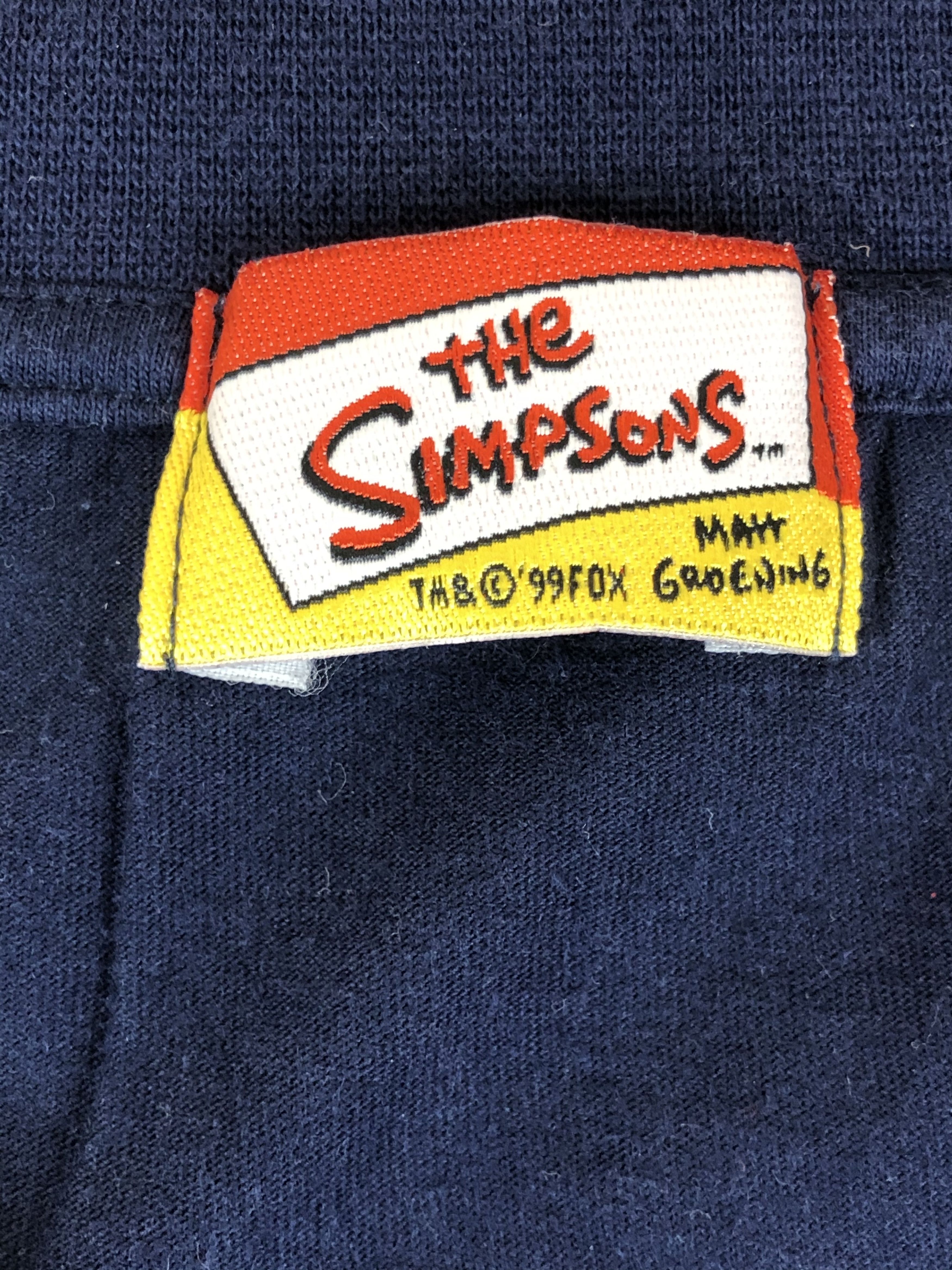 Cartoon Network Vintage 1999 Simpsons Bart and Homer (South Park) Size US L / EU 52-54 / 3 - 7 Thumbnail