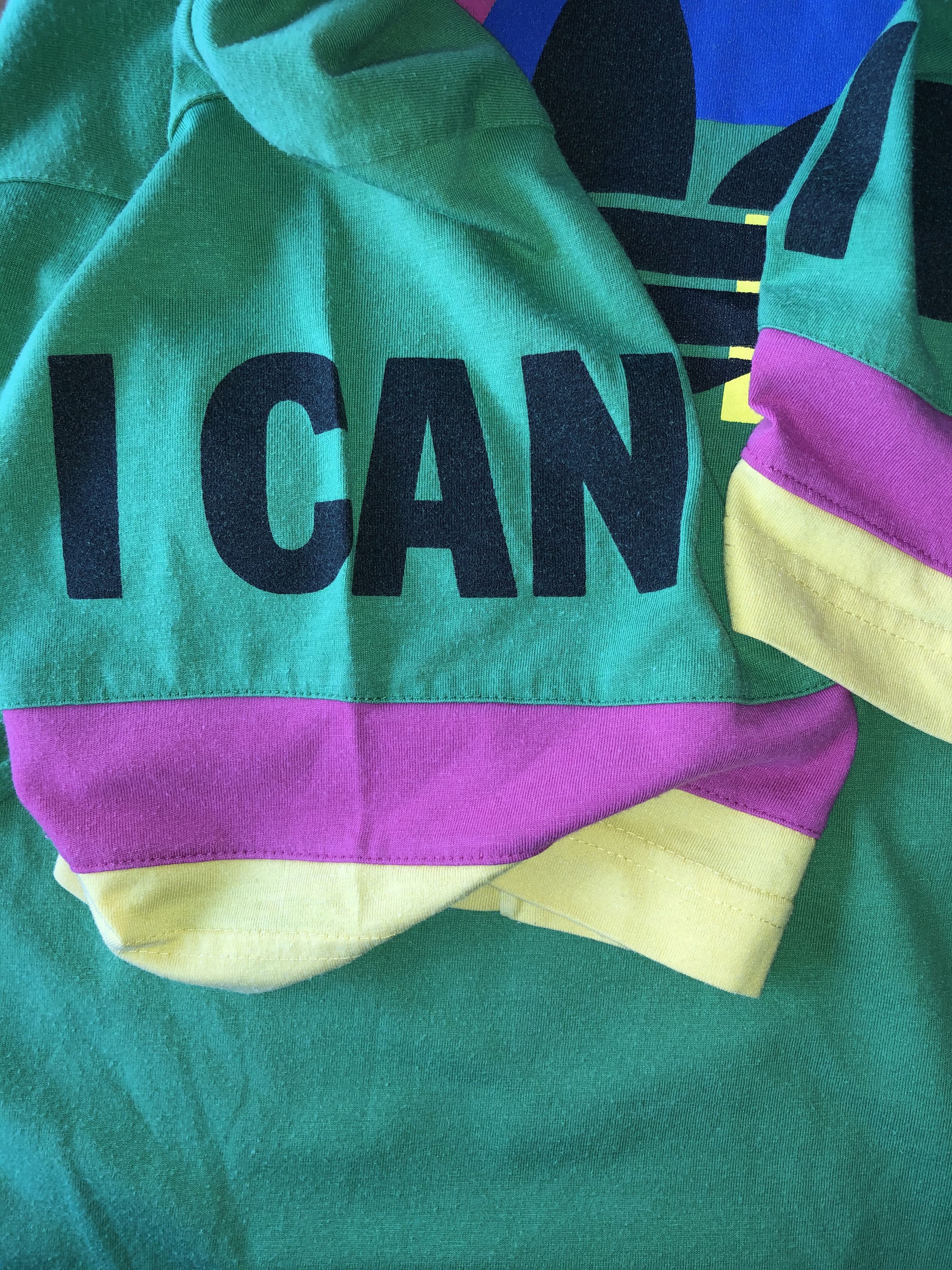 Adidas Size L/XL | Vintage 90s Adidas Torsion "I Want I Can" Size US XL / EU 56 / 4 - 8 Thumbnail