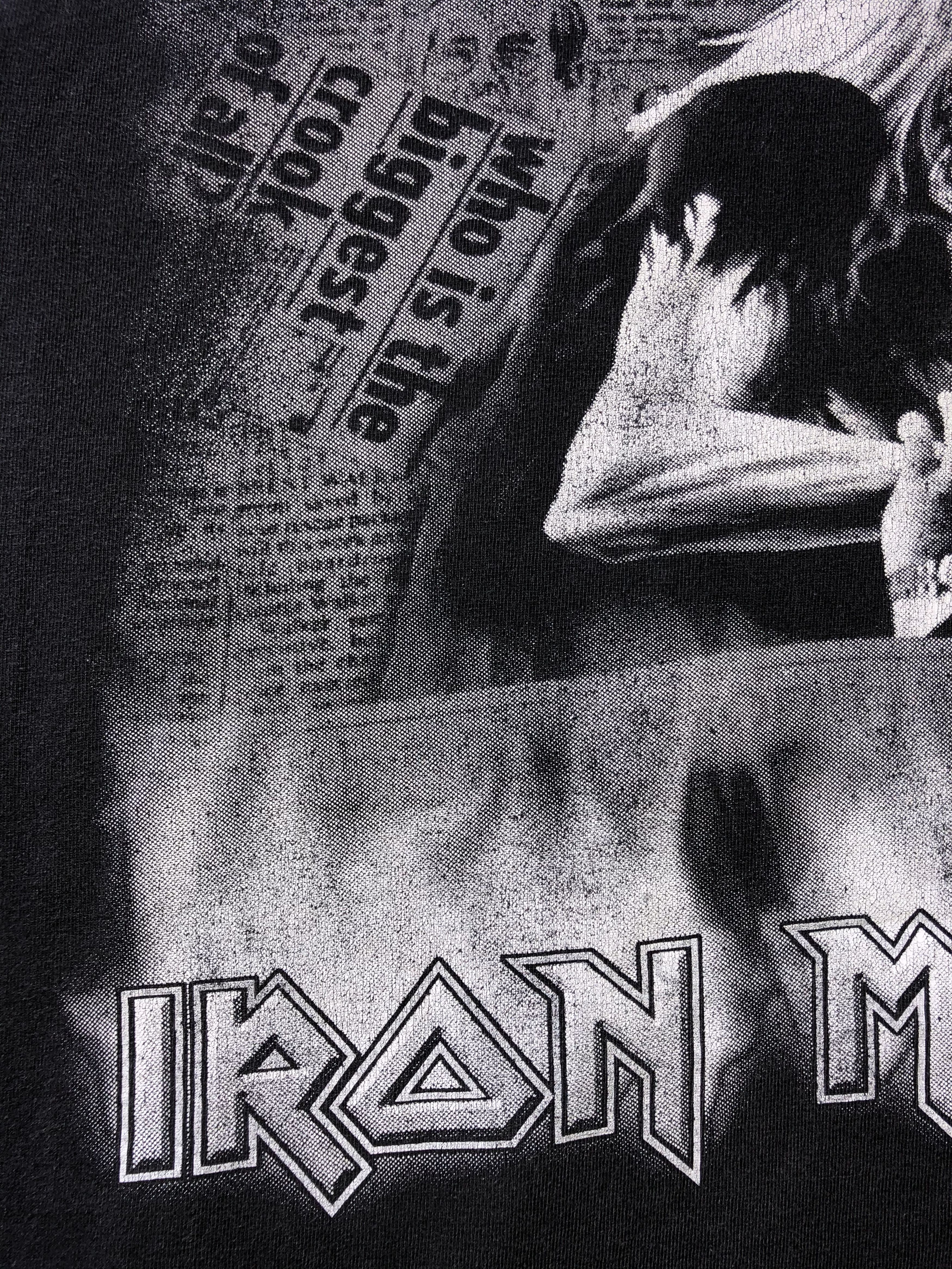 Band Tees Vintage 90s Iron Maiden (Judas Priest Black Sabbath AC/DC) Size US L / EU 52-54 / 3 - 11 Thumbnail