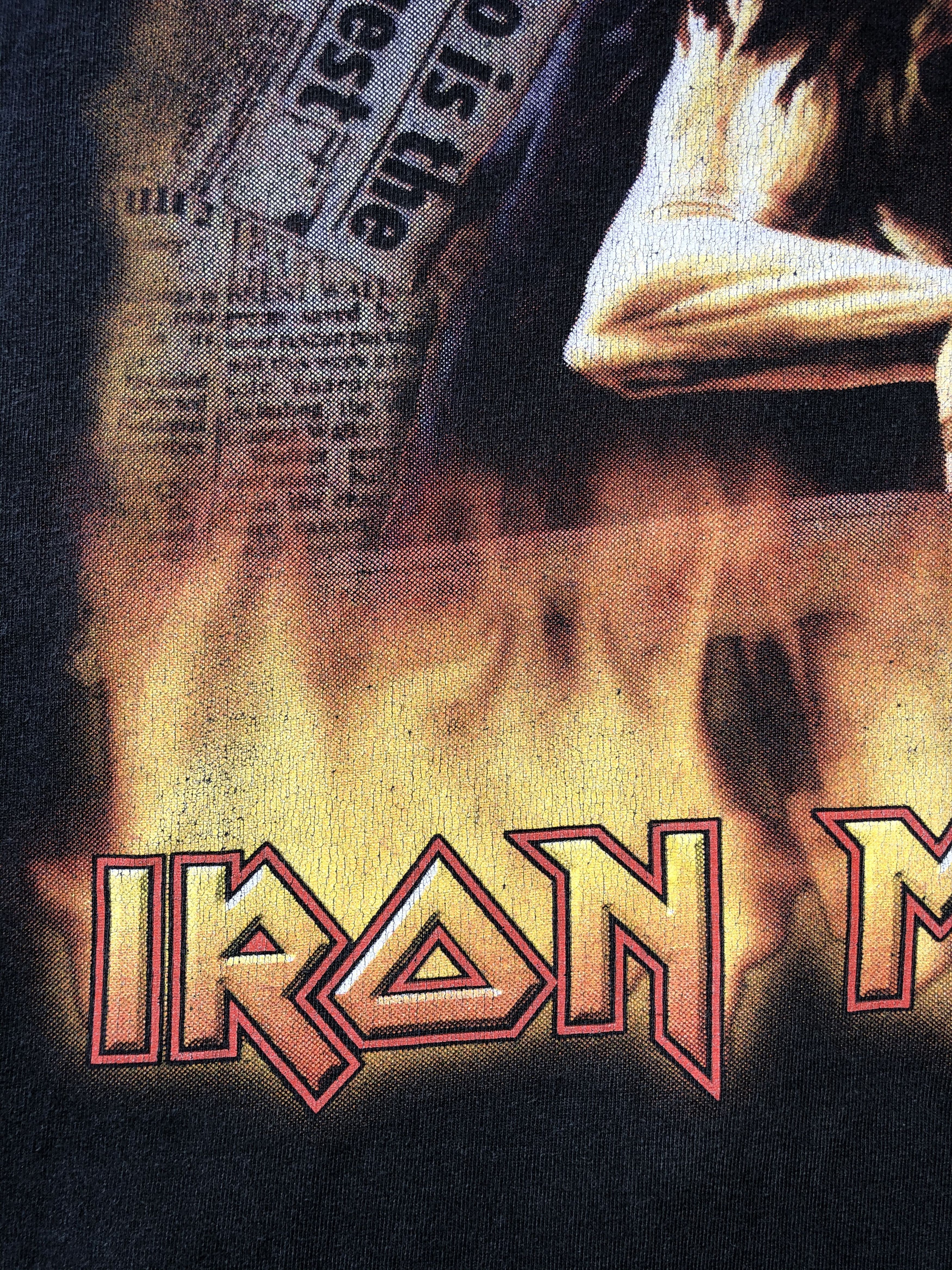 Band Tees Vintage 90s Iron Maiden (Judas Priest Black Sabbath AC/DC) Size US L / EU 52-54 / 3 - 6 Thumbnail