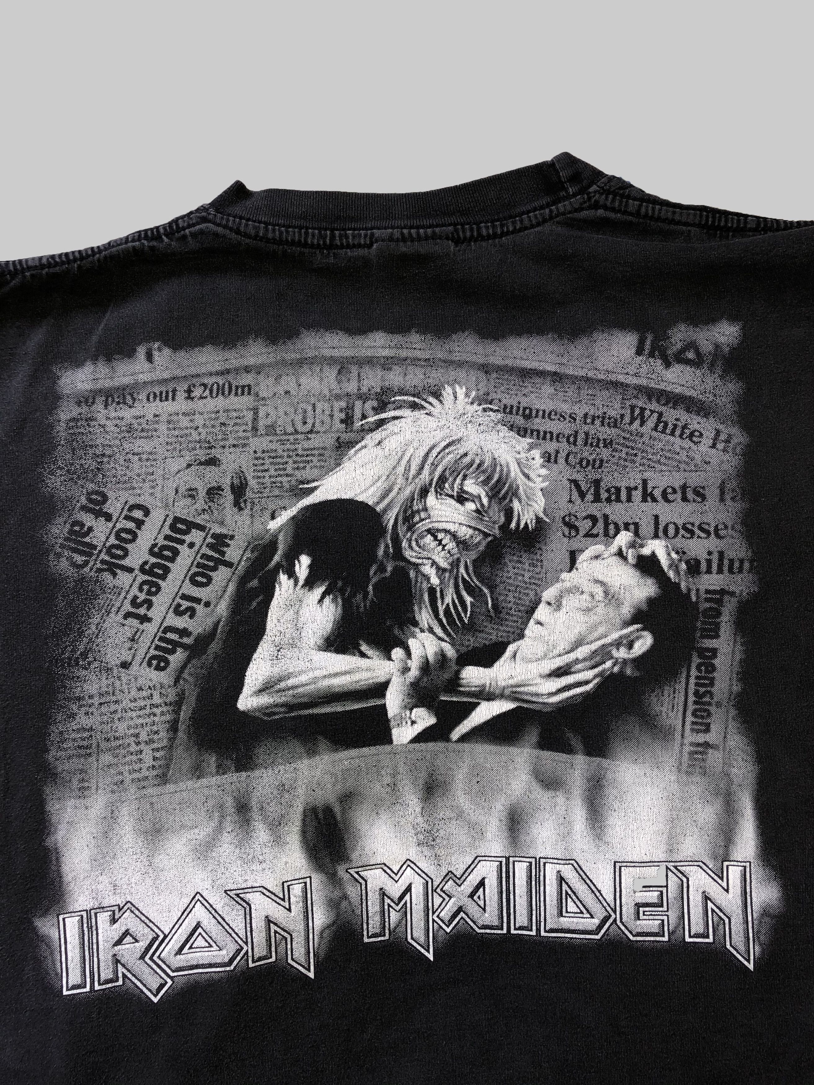 Band Tees Vintage 90s Iron Maiden (Judas Priest Black Sabbath AC/DC) Size US L / EU 52-54 / 3 - 10 Thumbnail