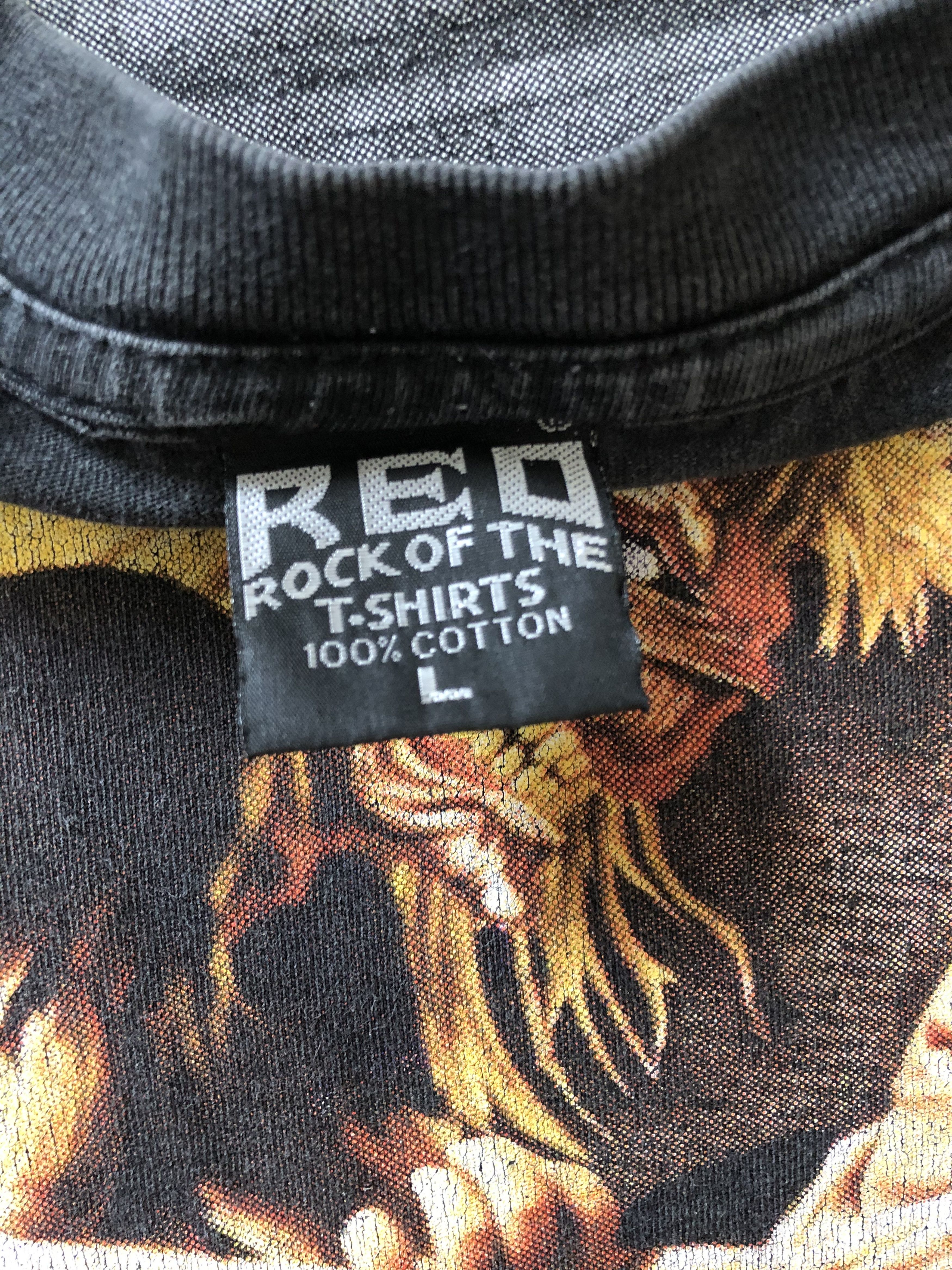Band Tees Vintage 90s Iron Maiden (Judas Priest Black Sabbath AC/DC) Size US L / EU 52-54 / 3 - 14 Thumbnail