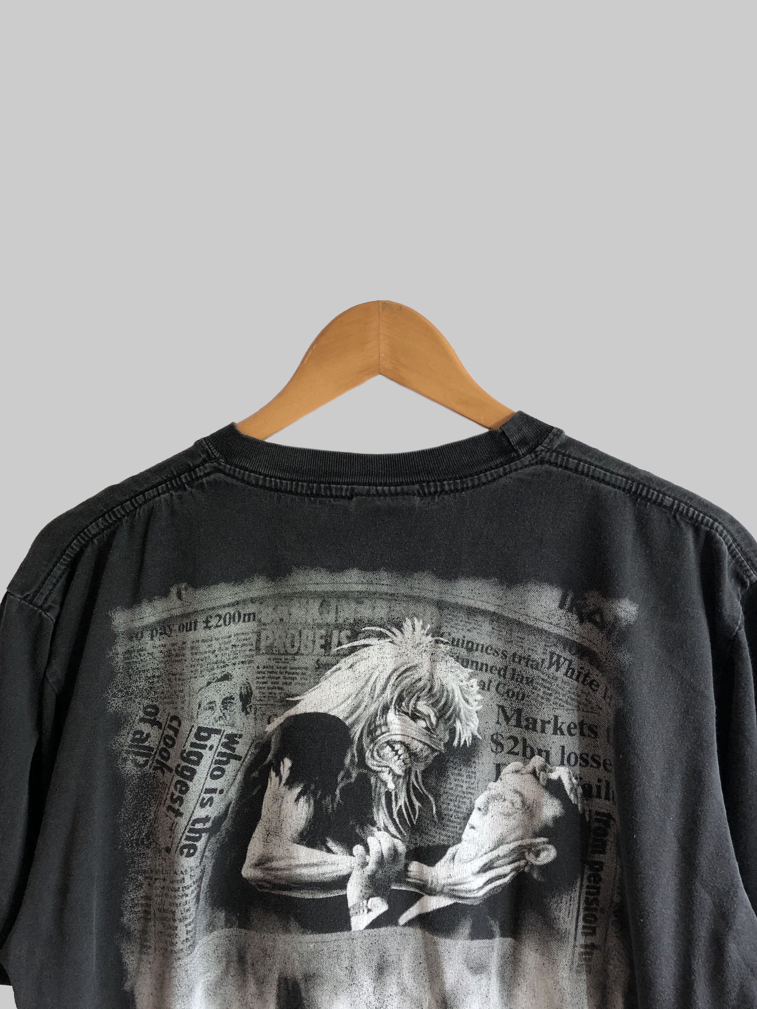 Band Tees Vintage 90s Iron Maiden (Judas Priest Black Sabbath AC/DC) Size US L / EU 52-54 / 3 - 9 Thumbnail