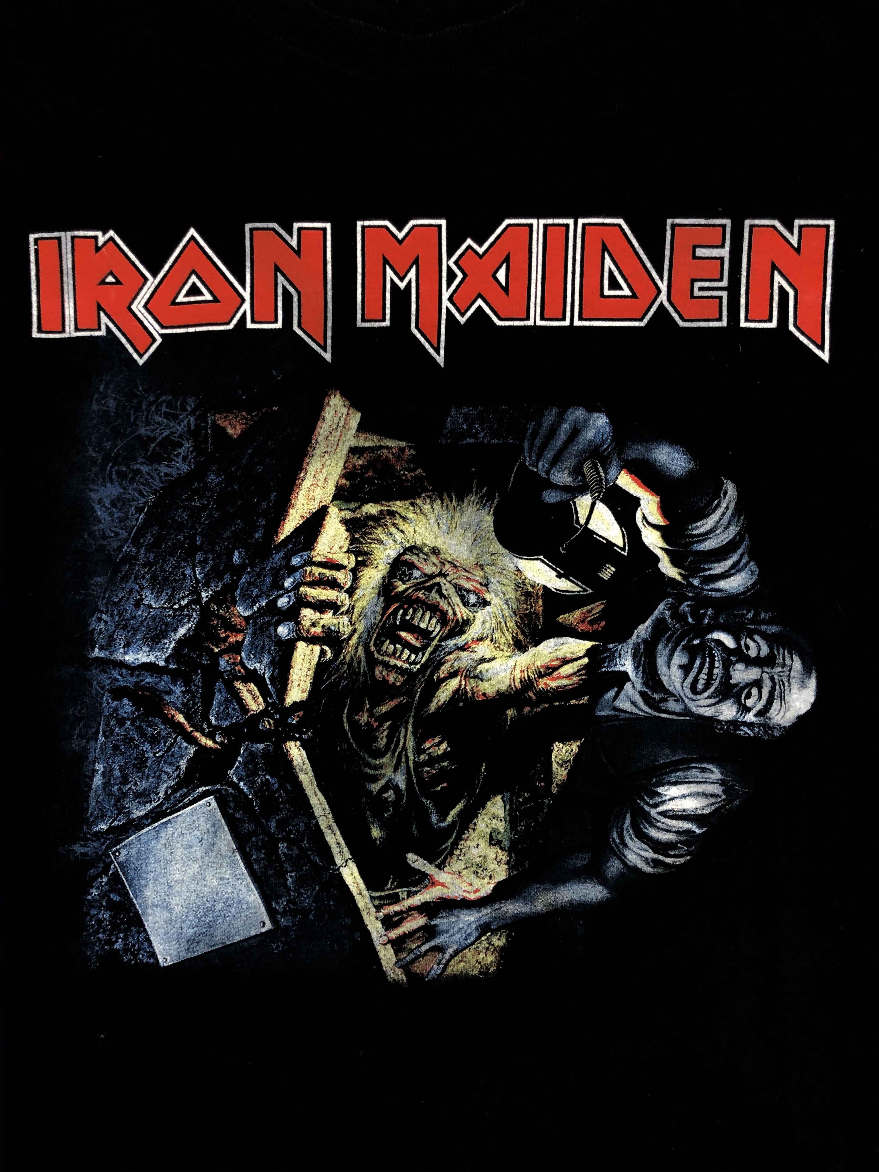 Band Tees Vintage 90s Iron Maiden (Judas Priest Black Sabbath AC/DC) Size US L / EU 52-54 / 3 - 5 Thumbnail