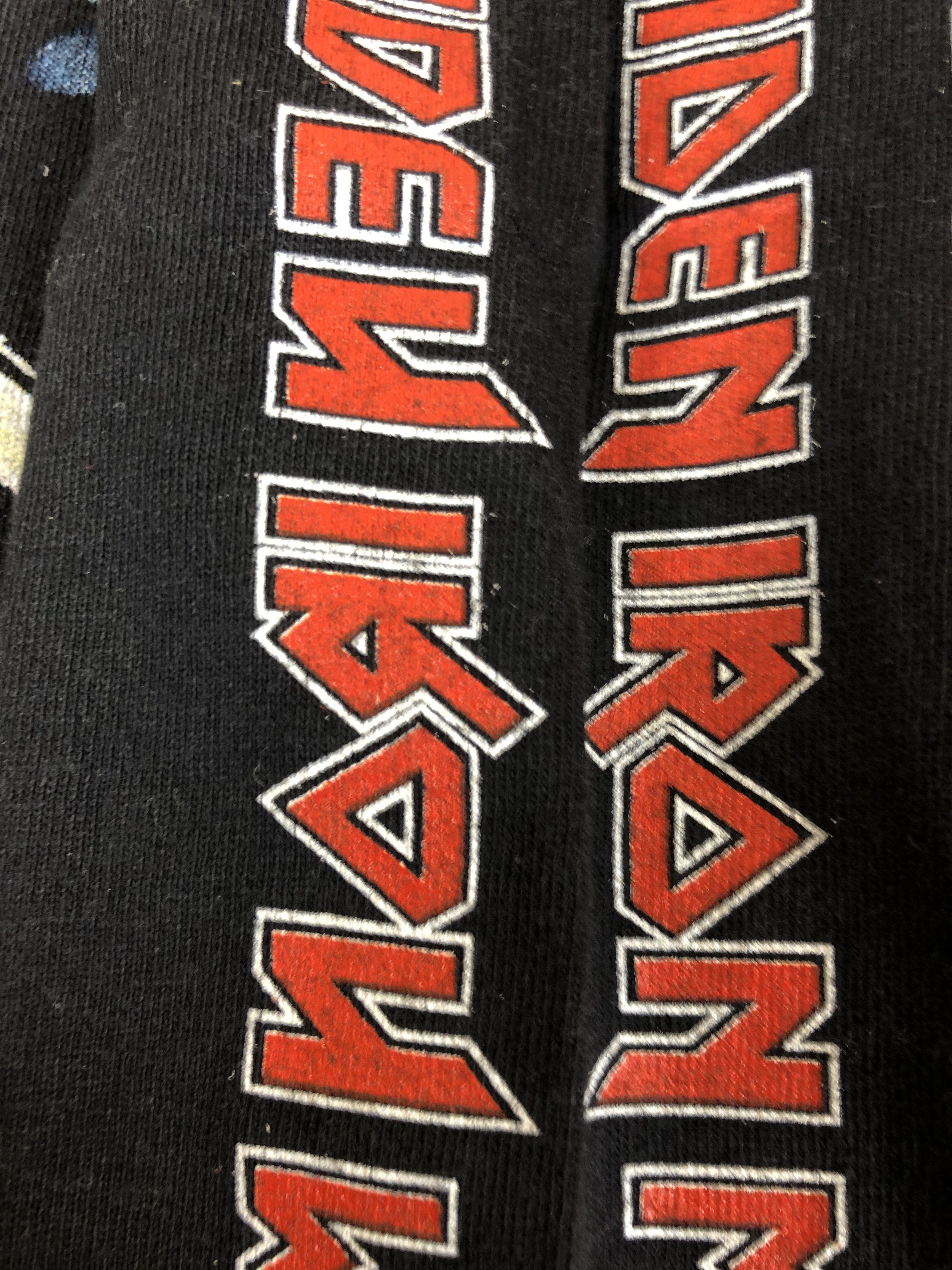 Band Tees Vintage 90s Iron Maiden (Judas Priest Black Sabbath AC/DC) Size US L / EU 52-54 / 3 - 10 Thumbnail