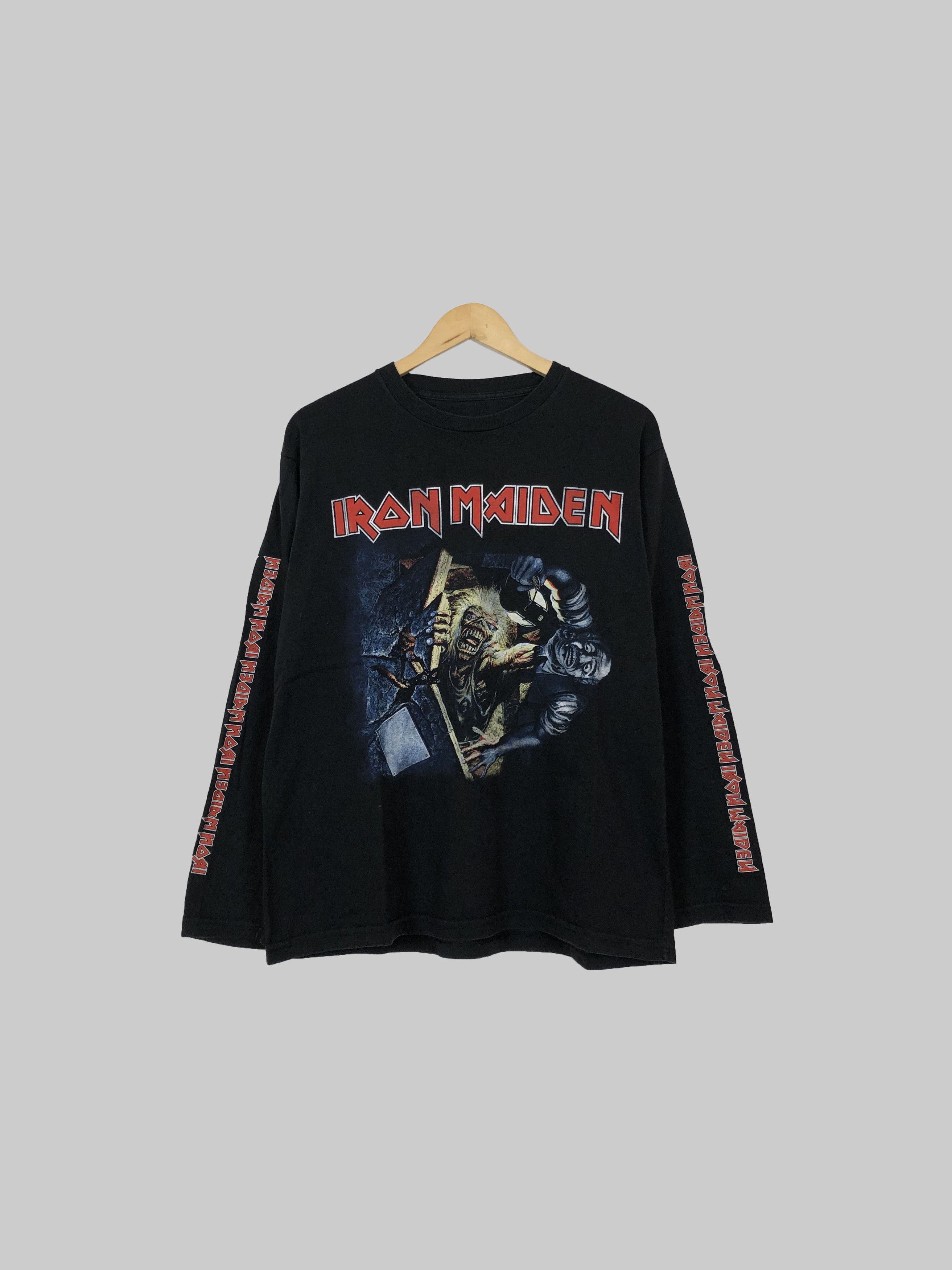 Band Tees Vintage 90s Iron Maiden (Judas Priest Black Sabbath AC/DC) Size US L / EU 52-54 / 3 - 1 Thumbnail
