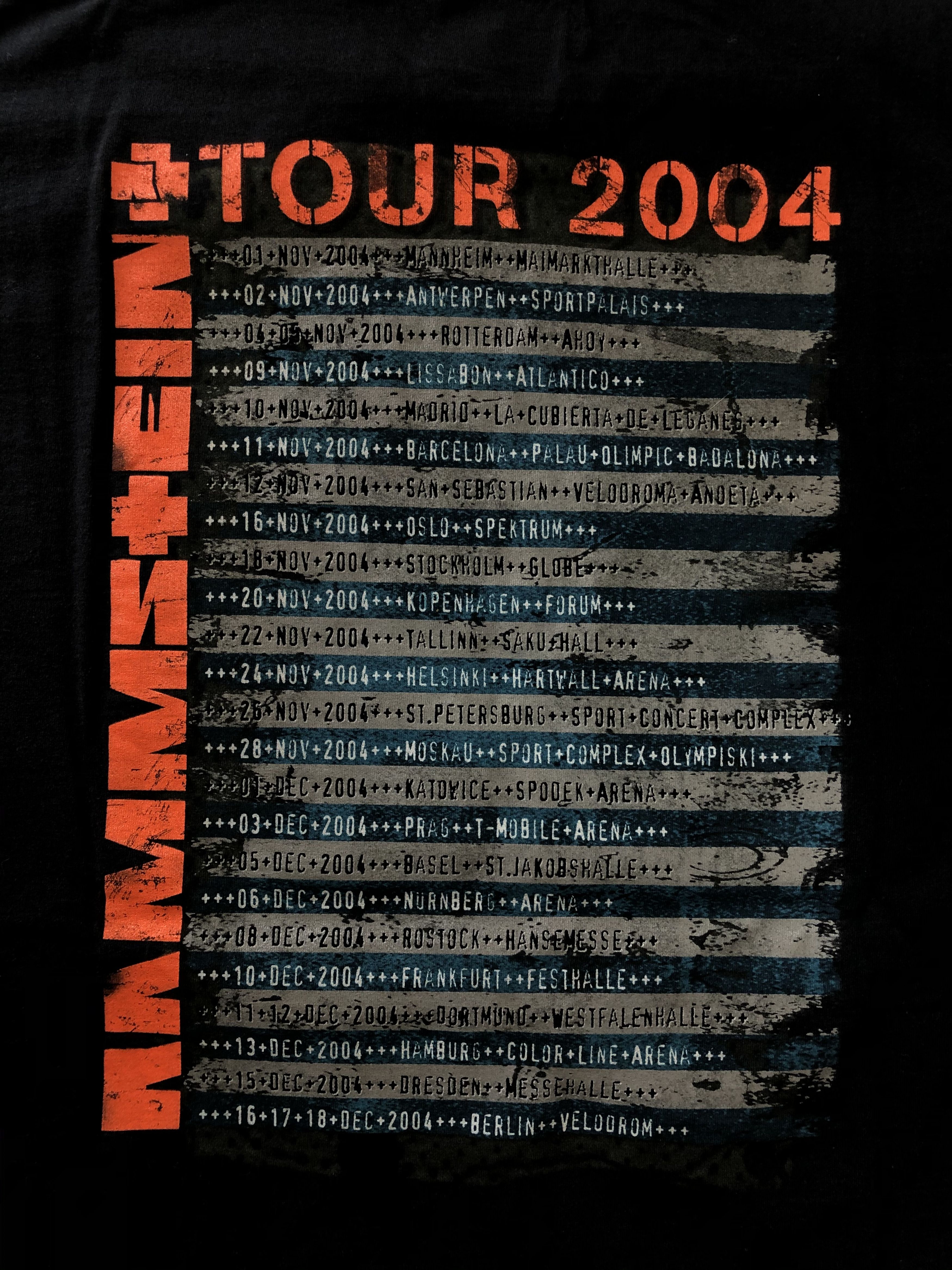 Band Tees Vintage 2004 Rammstein (Böhse Onkelz Tokio Hotel) Size US XL / EU 56 / 4 - 8 Thumbnail