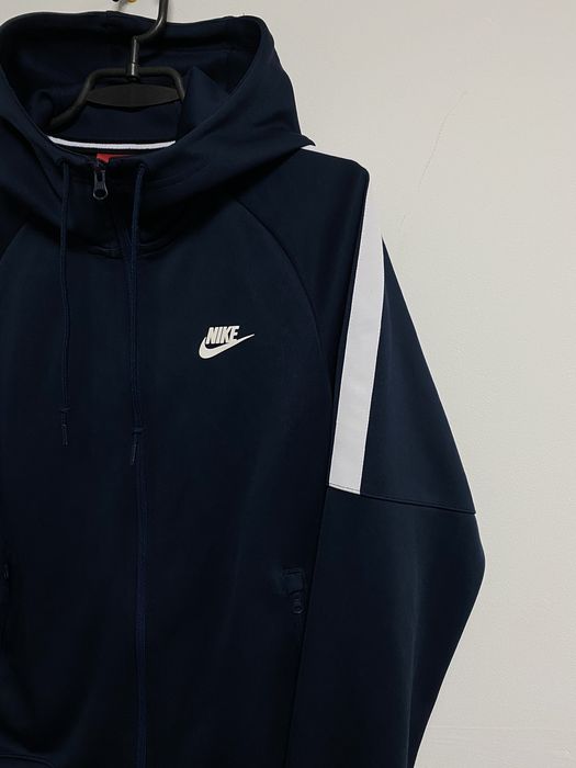 Nike Nike Tribute Men s Zip Hoodie Sweat Tracksuit Navy Grailed