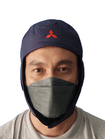 Japanese Brand MITSUBISHI embroidered earflap men nylon snow cap Size ONE SIZE - 1 Thumbnail
