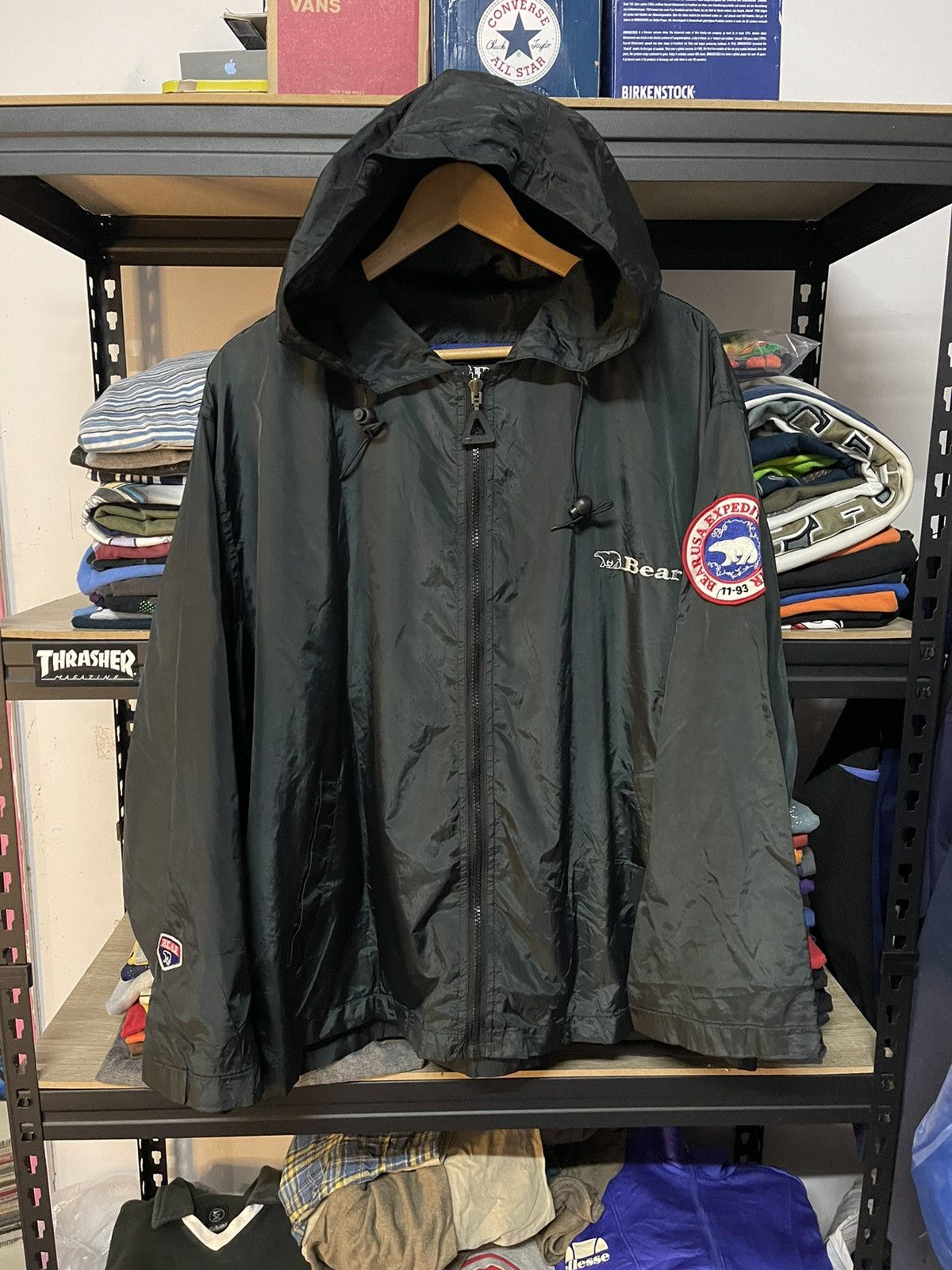 Vintage Vintage Bear Reversible Windbreaker Jacket Big Logo Size US XL / EU 56 / 4 - 3 Thumbnail