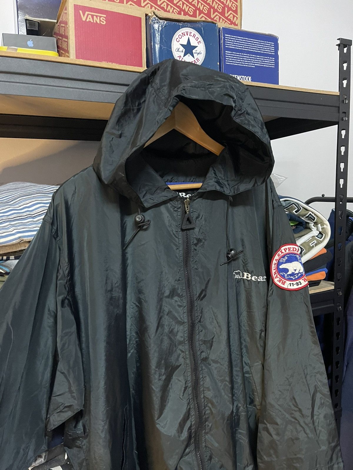 Vintage Vintage Bear Reversible Windbreaker Jacket Big Logo Size US XL / EU 56 / 4 - 4 Thumbnail