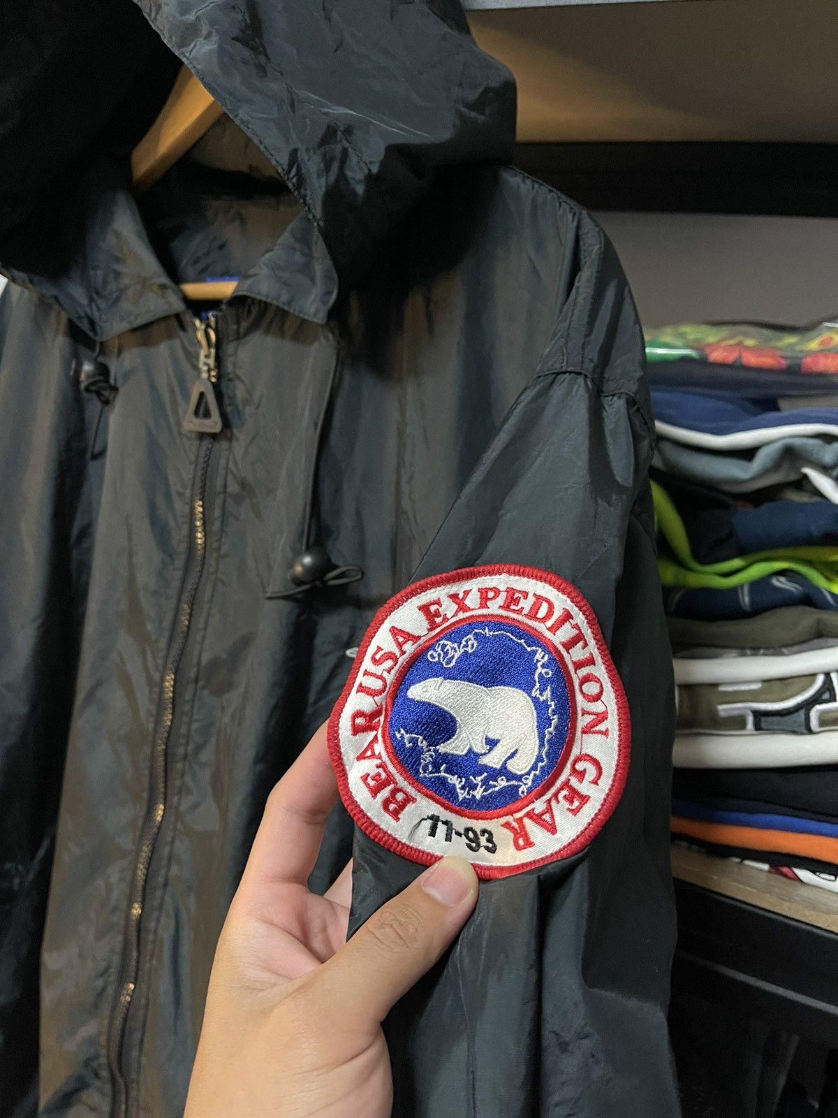 Vintage Vintage Bear Reversible Windbreaker Jacket Big Logo Size US XL / EU 56 / 4 - 5 Thumbnail