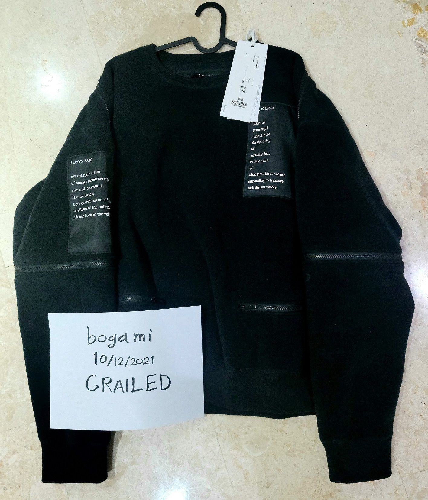 Takahiromiyashita The Soloist. TAKAHIROMIYASHITA TheSoloist. Back Patch Multi Patch Fleece Size US S / EU 44-46 / 1 - 3 Thumbnail