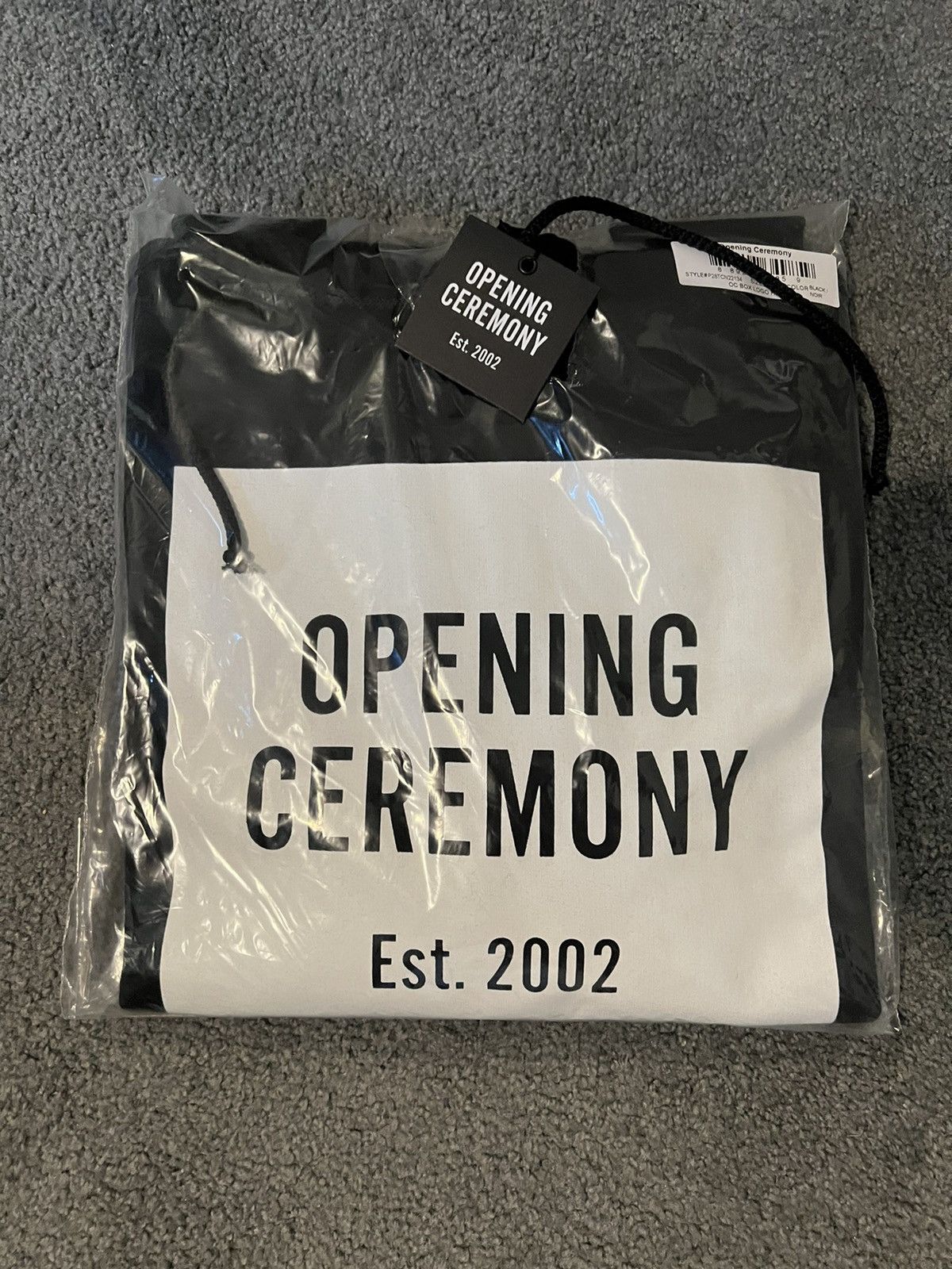Opening Ceremony Classic Black Logo Box Hoodie NWT Size US M / EU 48-50 / 2 - 2 Thumbnail