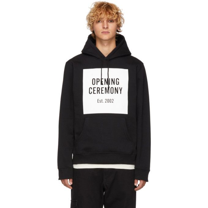 Opening Ceremony Classic Black Logo Box Hoodie NWT Size US M / EU 48-50 / 2 - 1 Thumbnail
