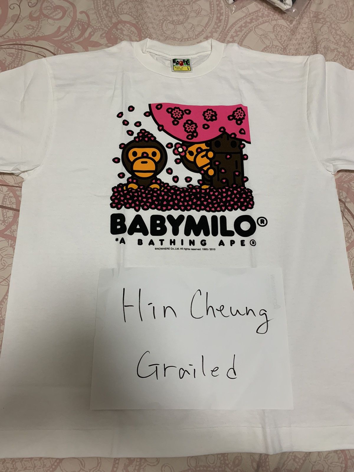 Bape Bape dc tee and valentines day tee Size US L / EU 52-54 / 3 - 7 Thumbnail