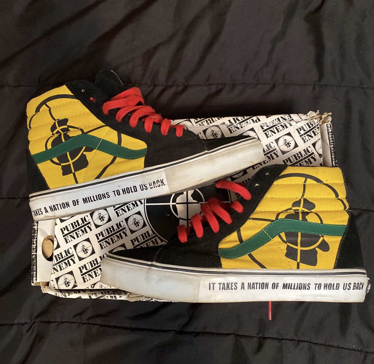 Supreme Vans Sk 8 Hi Public Enemy Grailed