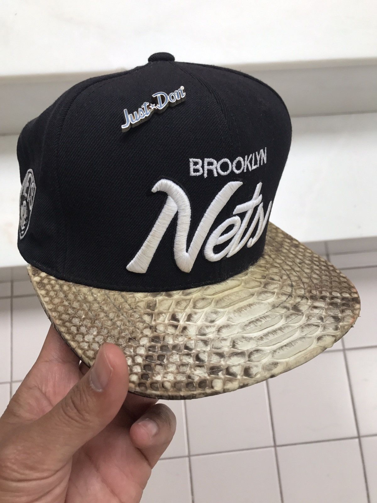 JUST DON MITCHELL & ness hat authentic snakeskin 2024