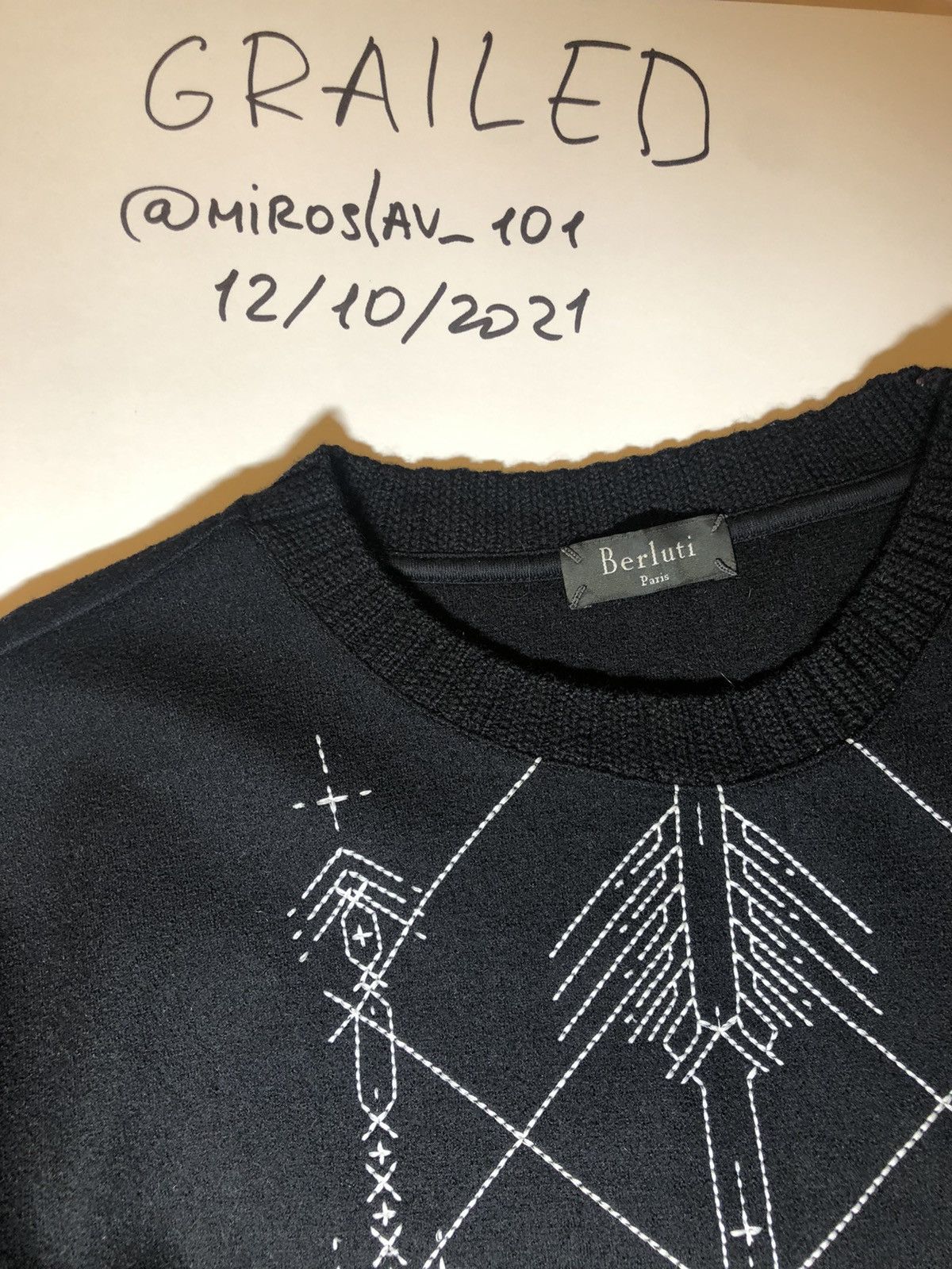 Berluti ornamental sweatshirt