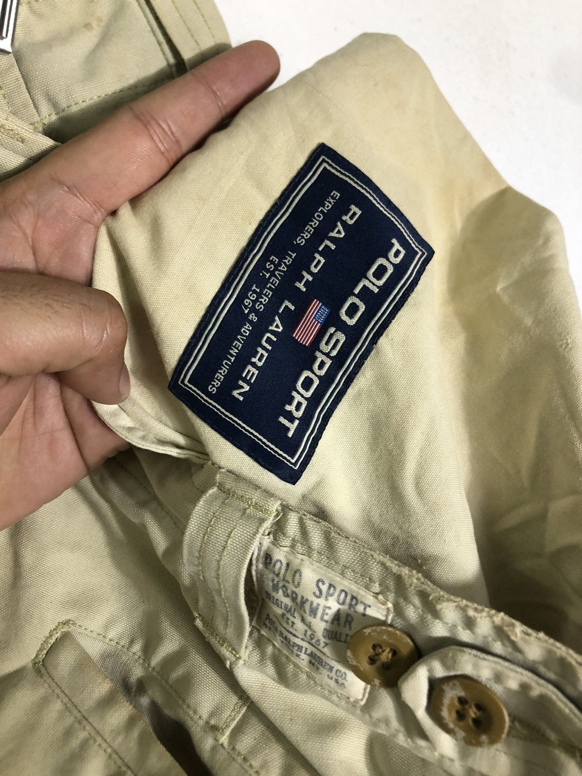Polo Ralph Lauren Vintage Polo Sport Ralph Lauren Workwear Short Cargo Size US 34 / EU 50 - 14 Thumbnail