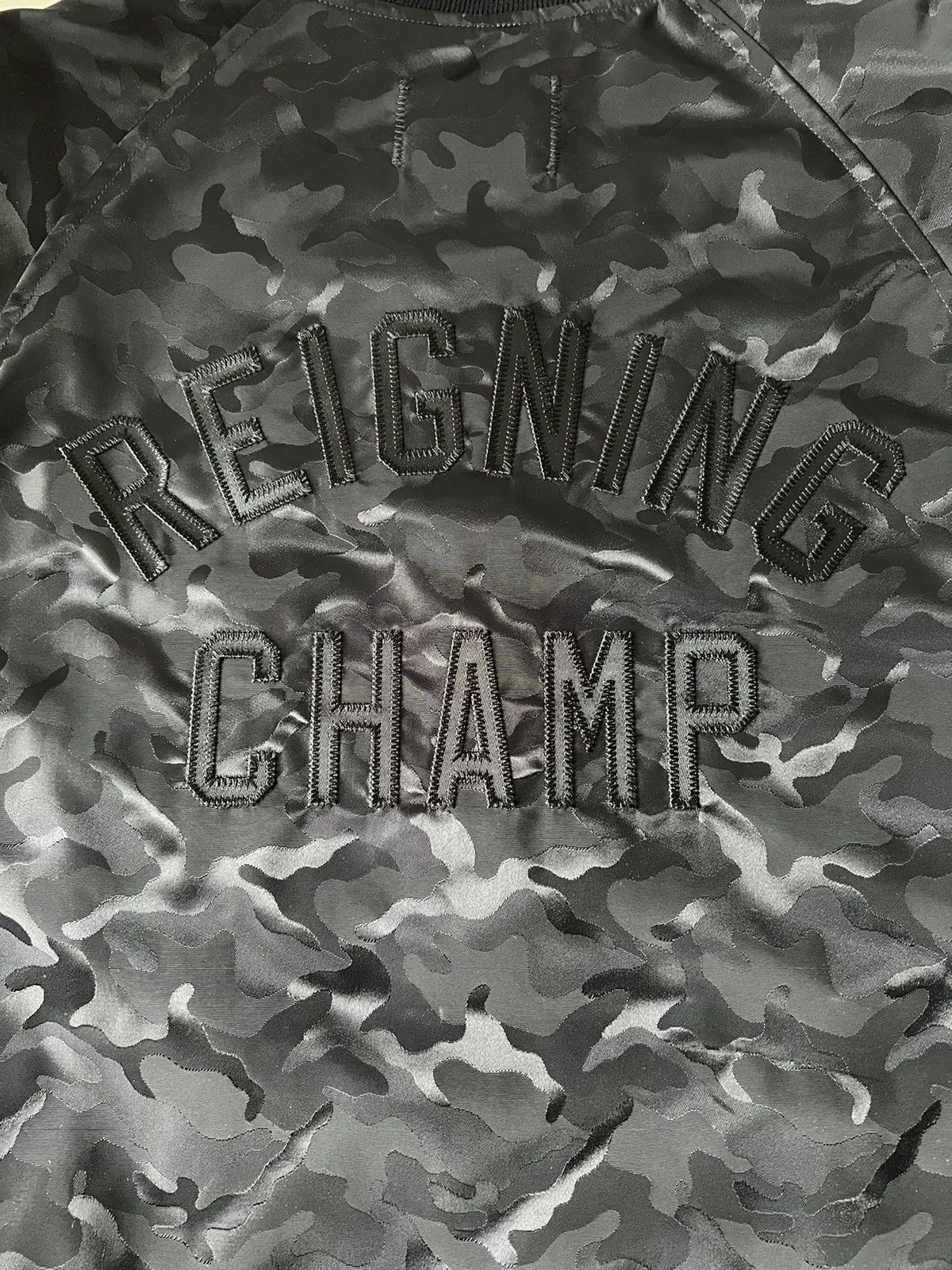 Reigning Champ Embroidered Camo Satin Stadium Jacket Size US L / EU 52-54 / 3 - 2 Thumbnail