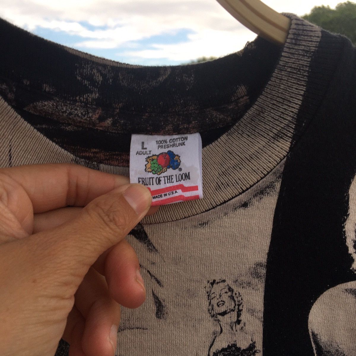 Fruit Of The Loom Vintage Marilyn Monroe All over print shirt size large Size US L / EU 52-54 / 3 - 10 Thumbnail