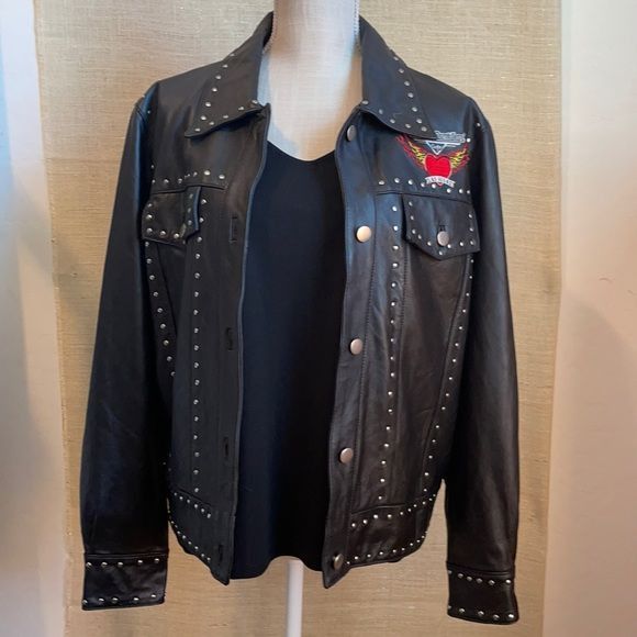 Harley Davidson Cafe selling Las Vegas Leather Jacket Large