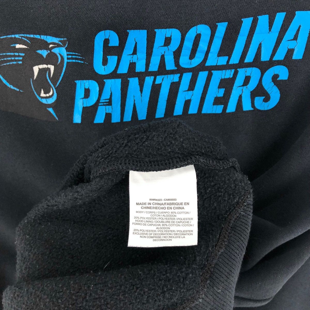 NFL Vintage Nike NFL Carolina Panthers Hoodie Big Logo Size US L / EU 52-54 / 3 - 10 Thumbnail