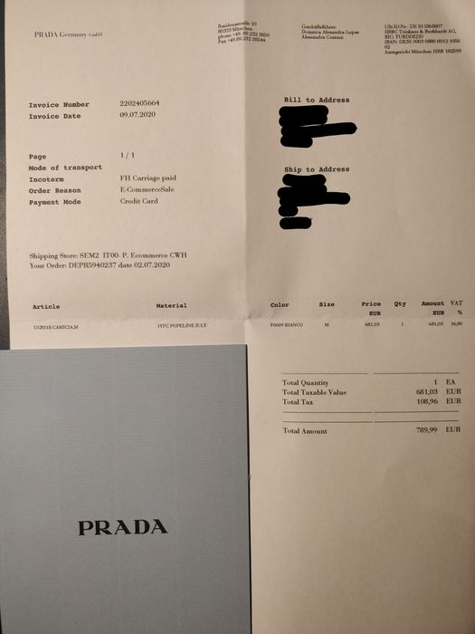 Prada Prada Time Capsule Limited Edition July / With Invoice | Grailed