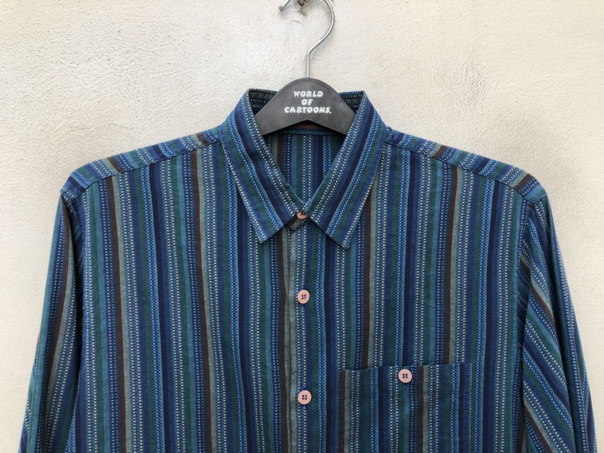 Missoni Vintage Missoni Italy Woven Striped Tribal Button Shirt Size US M / EU 48-50 / 2 - 2 Thumbnail