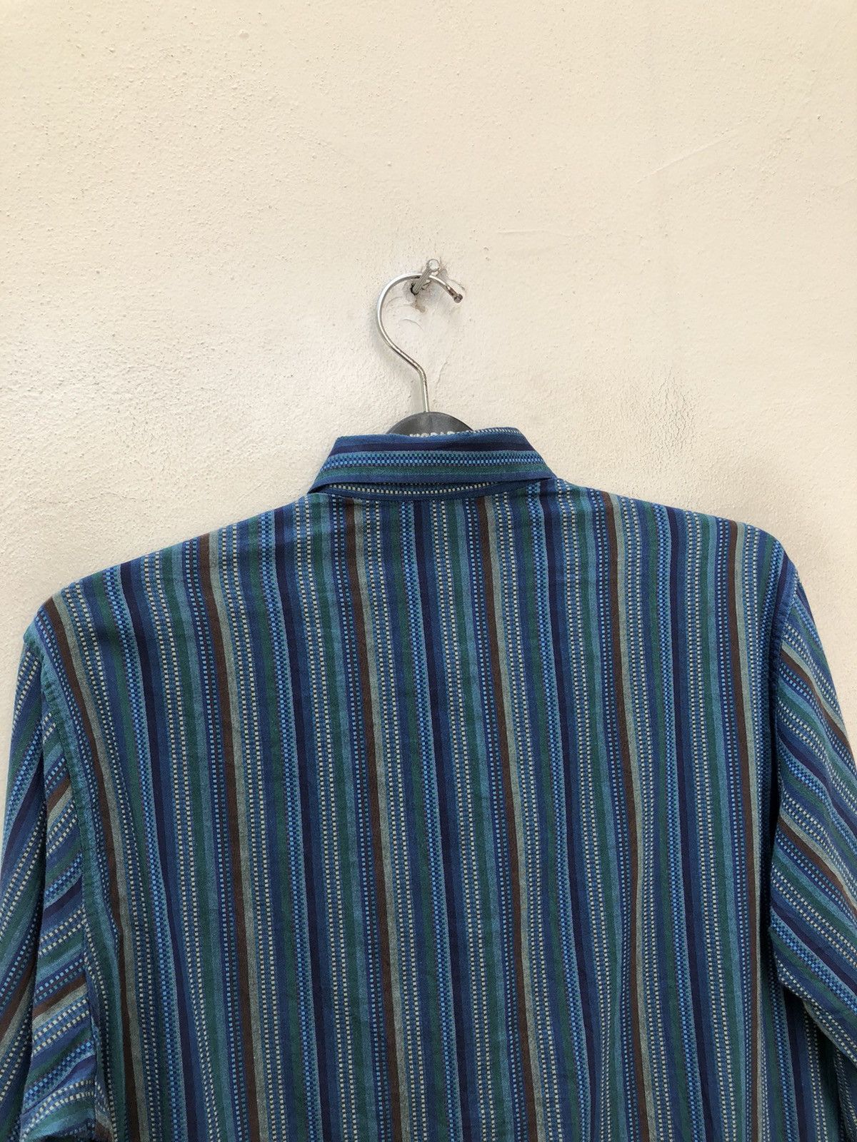 Missoni Vintage Missoni Italy Woven Striped Tribal Button Shirt Size US M / EU 48-50 / 2 - 12 Thumbnail